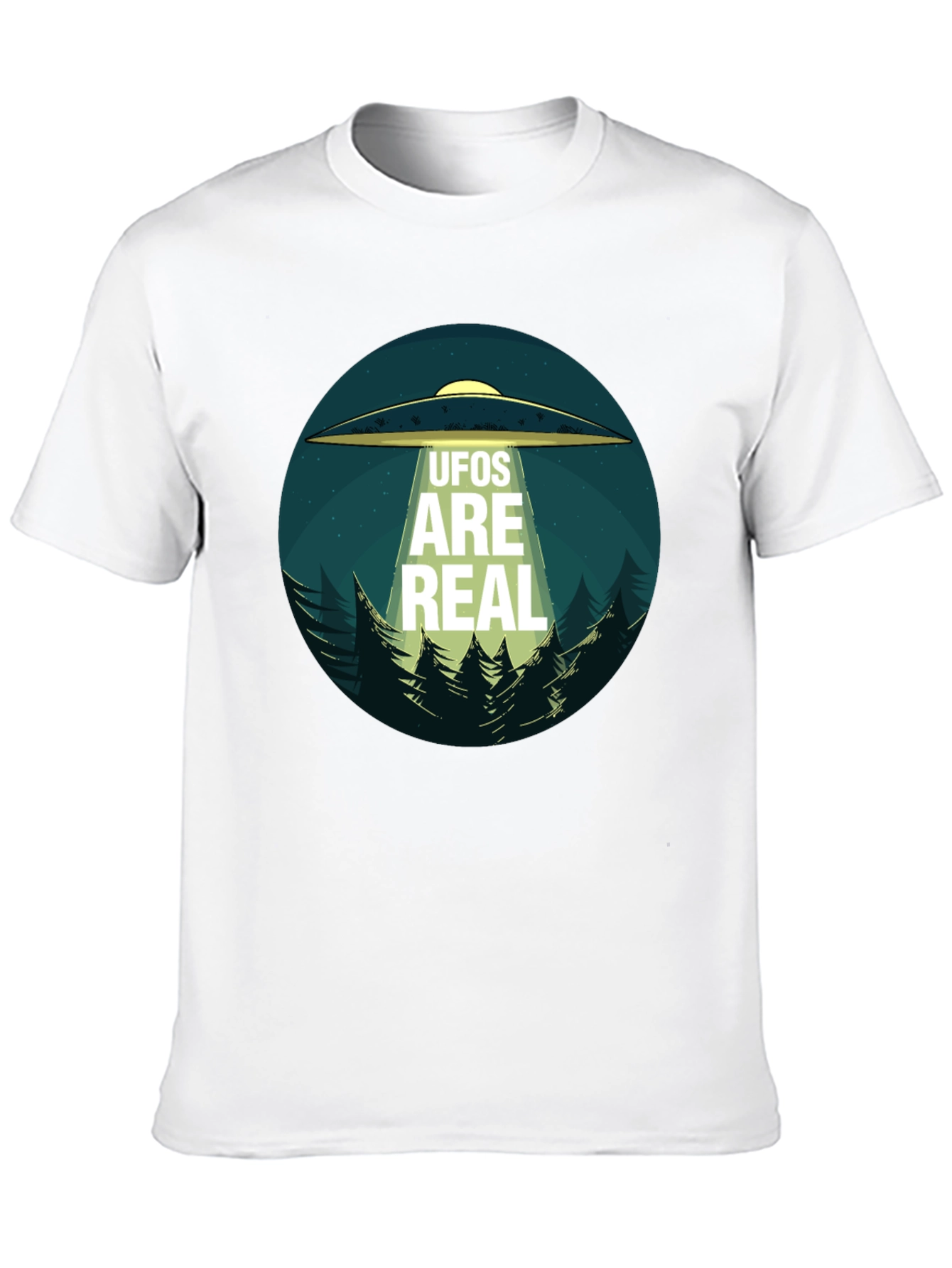 UFOs Are Real Black Cotton Tee