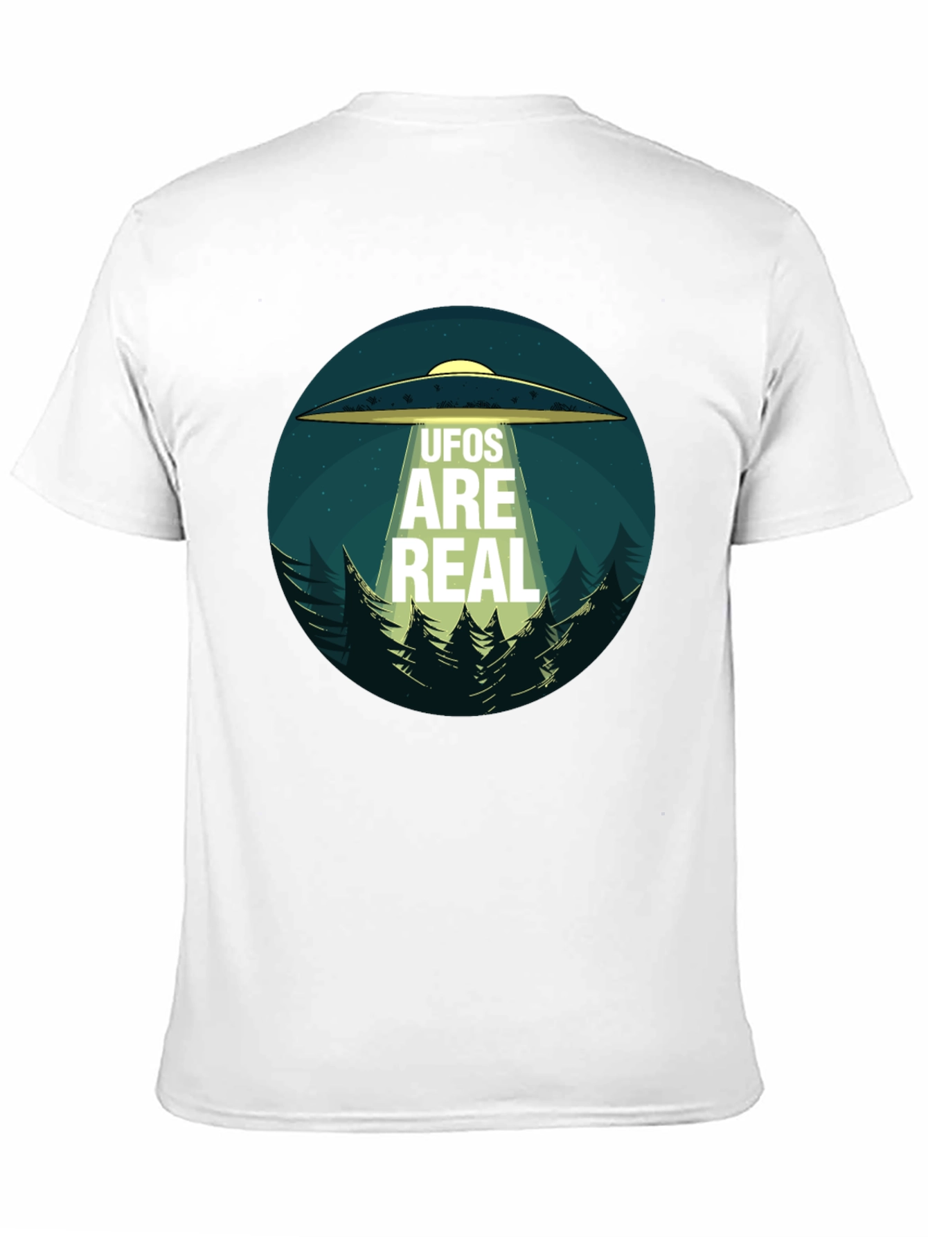 UFOs Are Real Black Cotton Tee