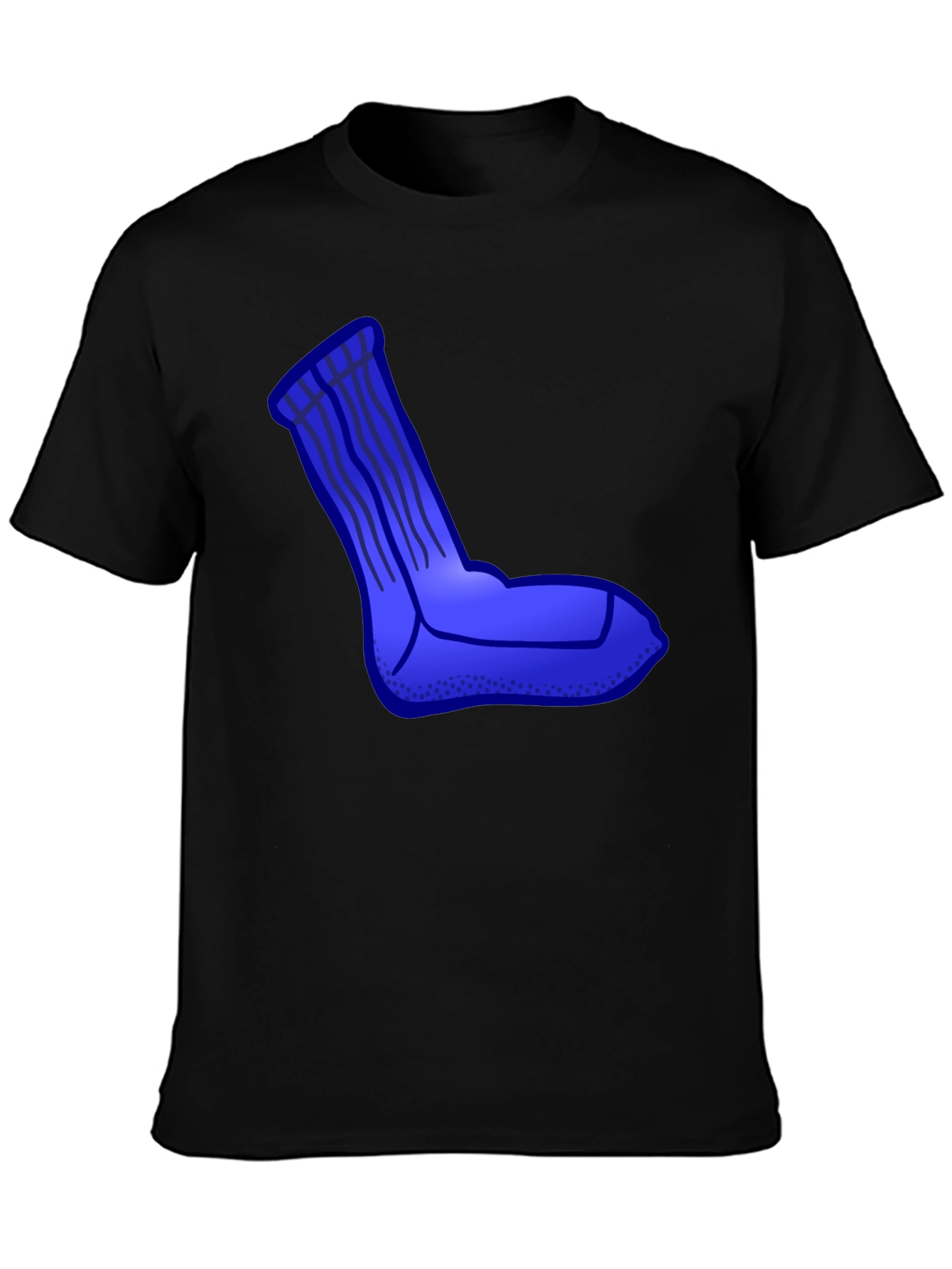 Sock Graphic Black T-Shirt