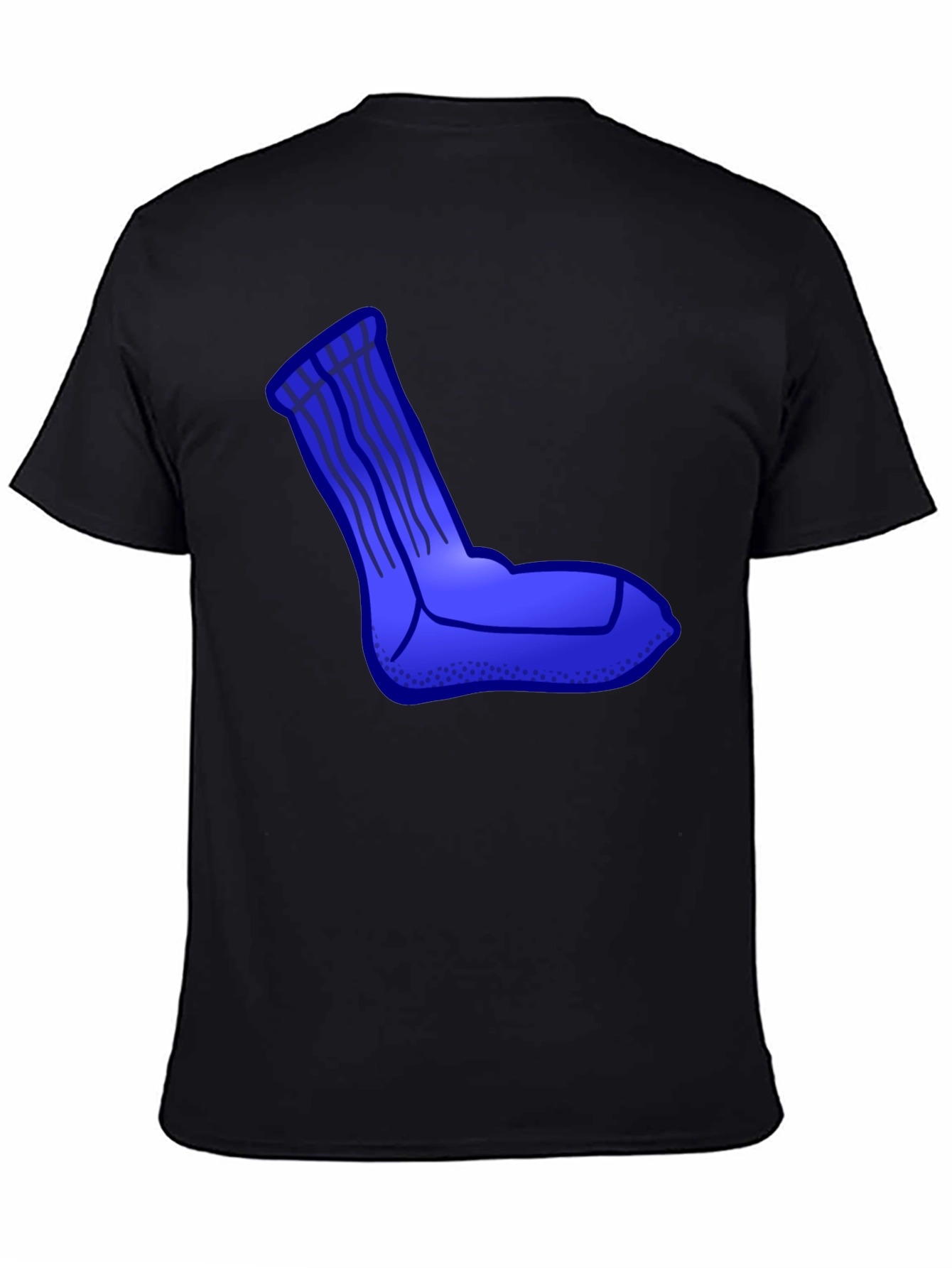 Sock Graphic Black T-Shirt