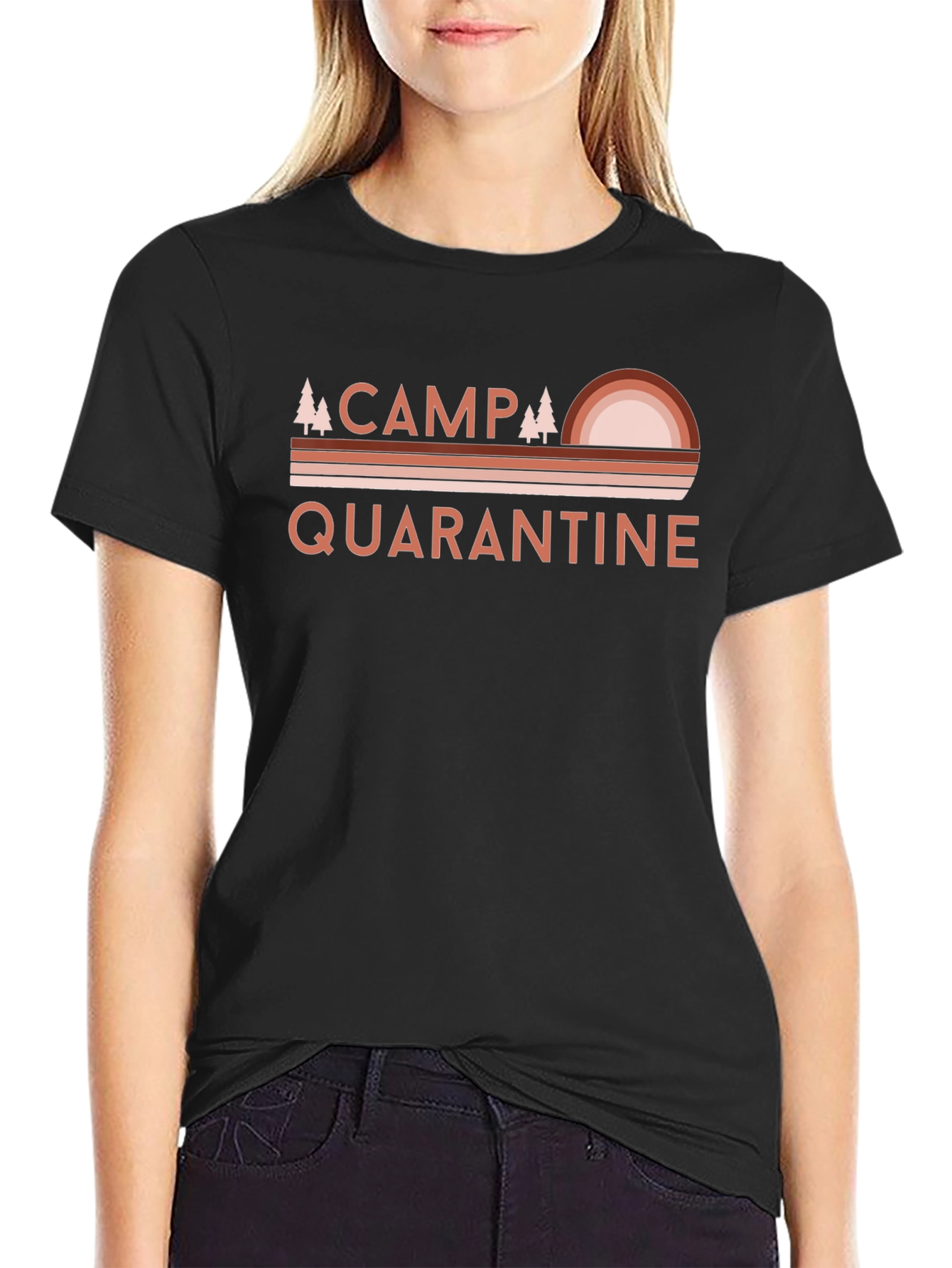 Camp Quarantine T-Shirt - Retro Camping Graphic Tee