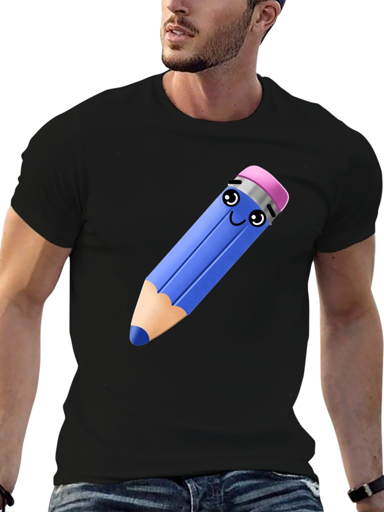 Cute Pencil Graphic T-Shirt