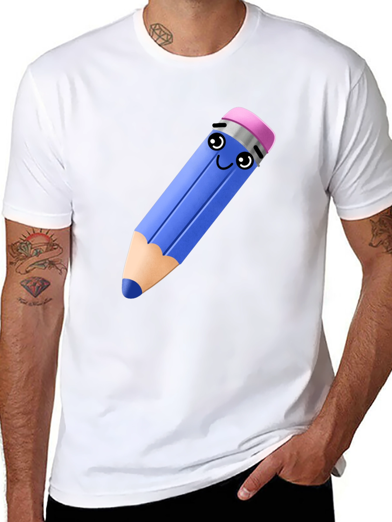 Cute Pencil Graphic T-Shirt