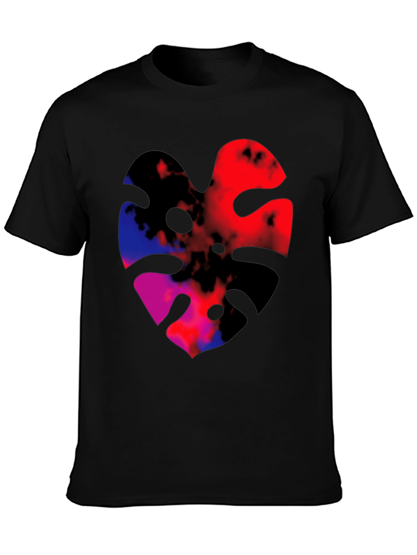 Abstract Monstera Leaf Graphic Tee