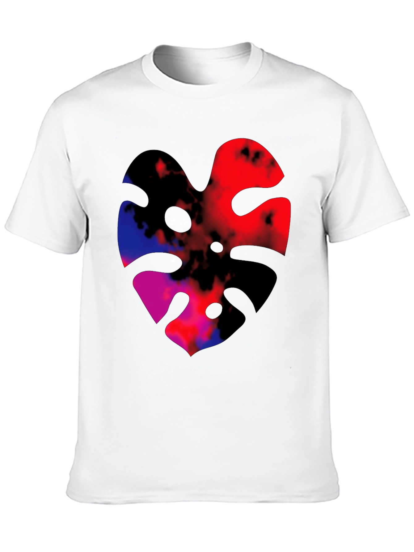 Abstract Monstera Leaf Graphic Tee