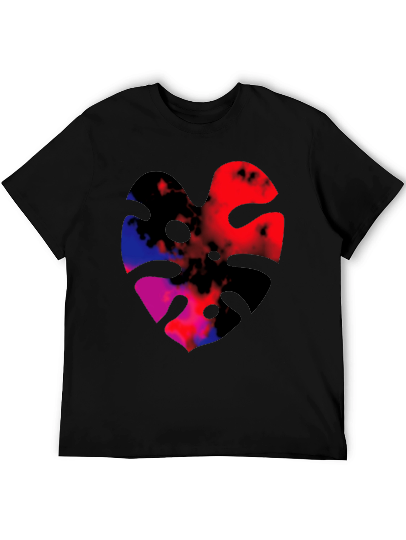Abstract Monstera Leaf Graphic Tee