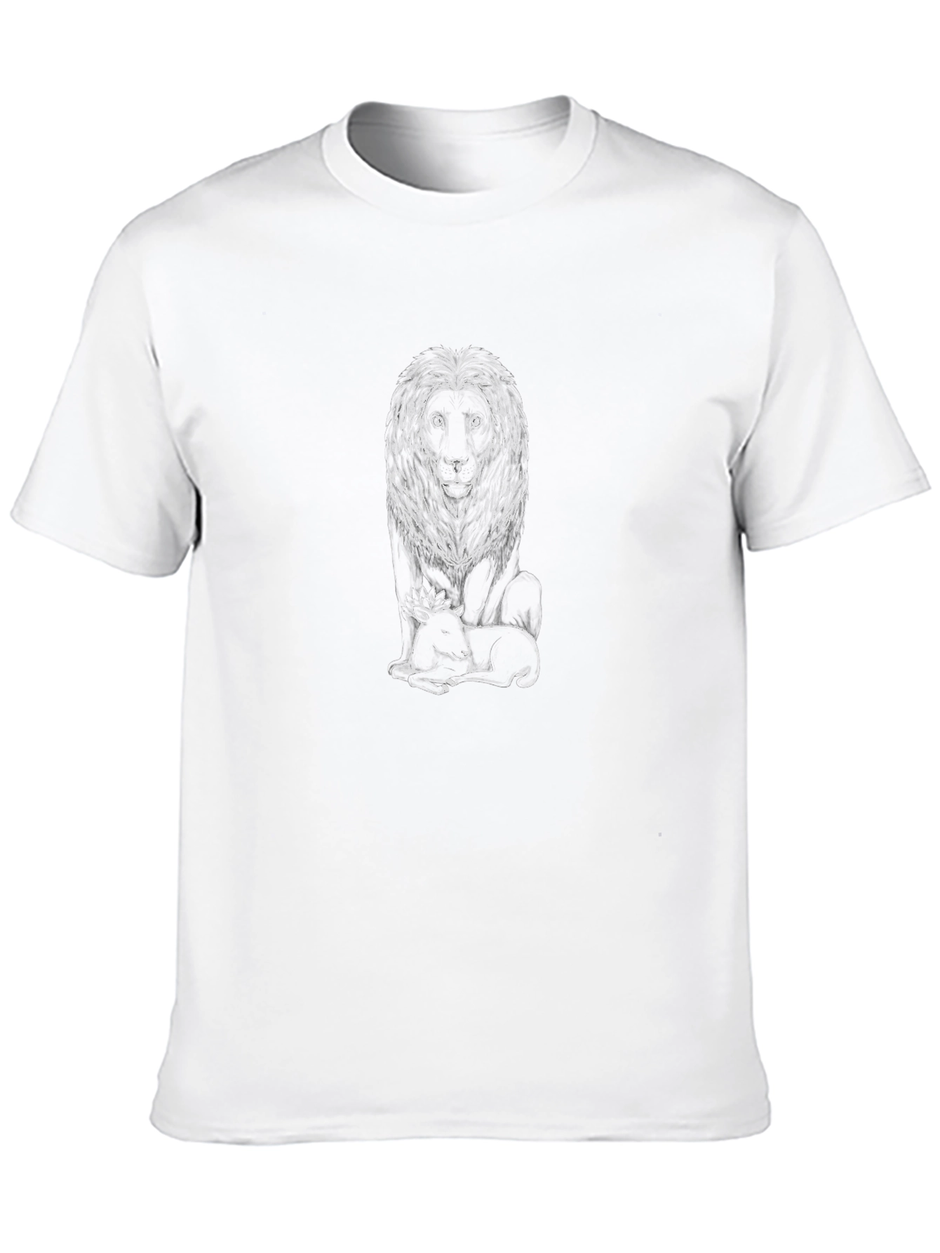 Lion and Lamb Graphic Black Tee