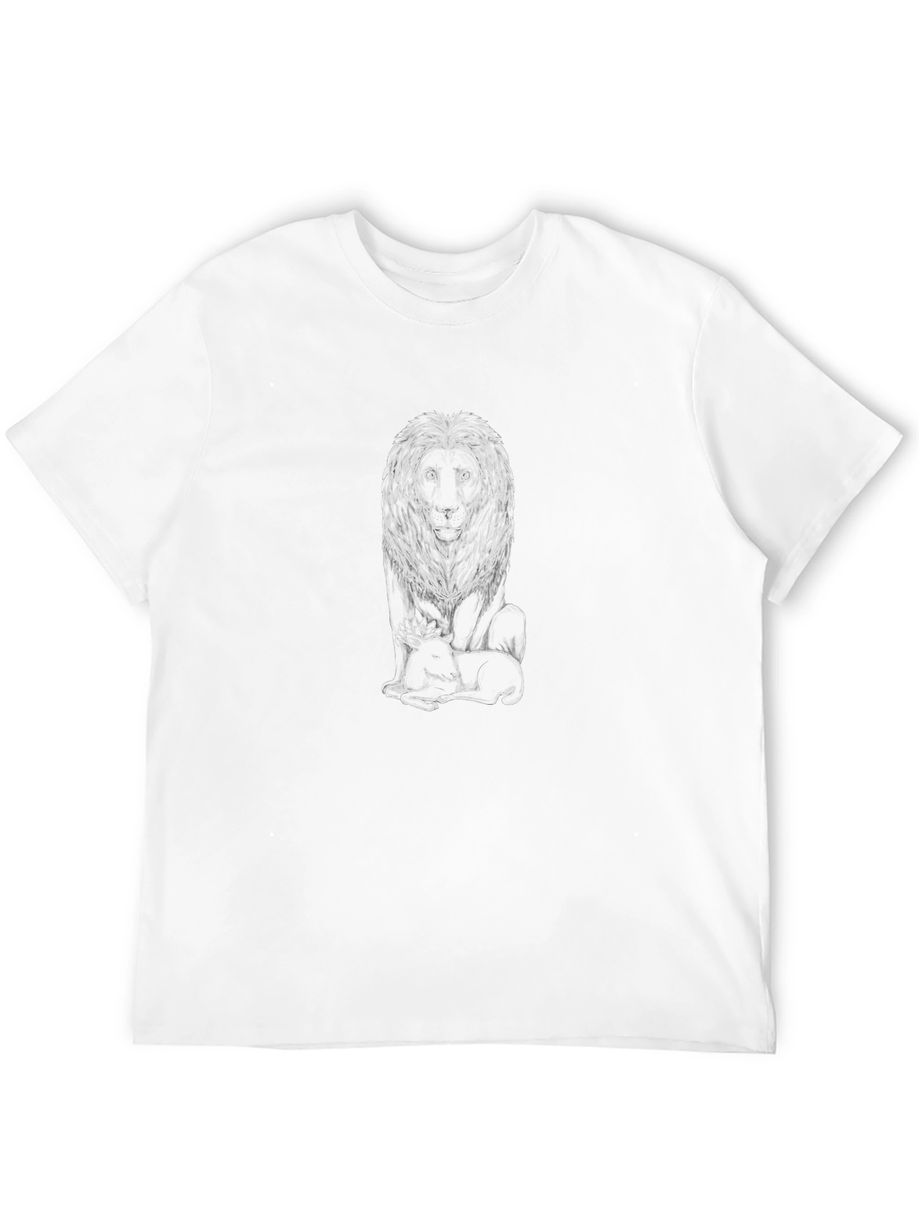 Lion and Lamb Graphic Black Tee