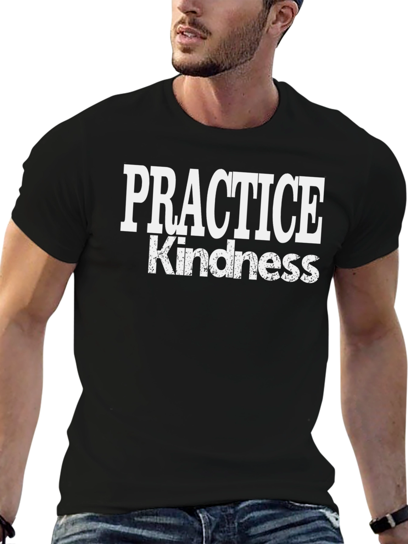 Practice Kindness Graphic Tee - Black