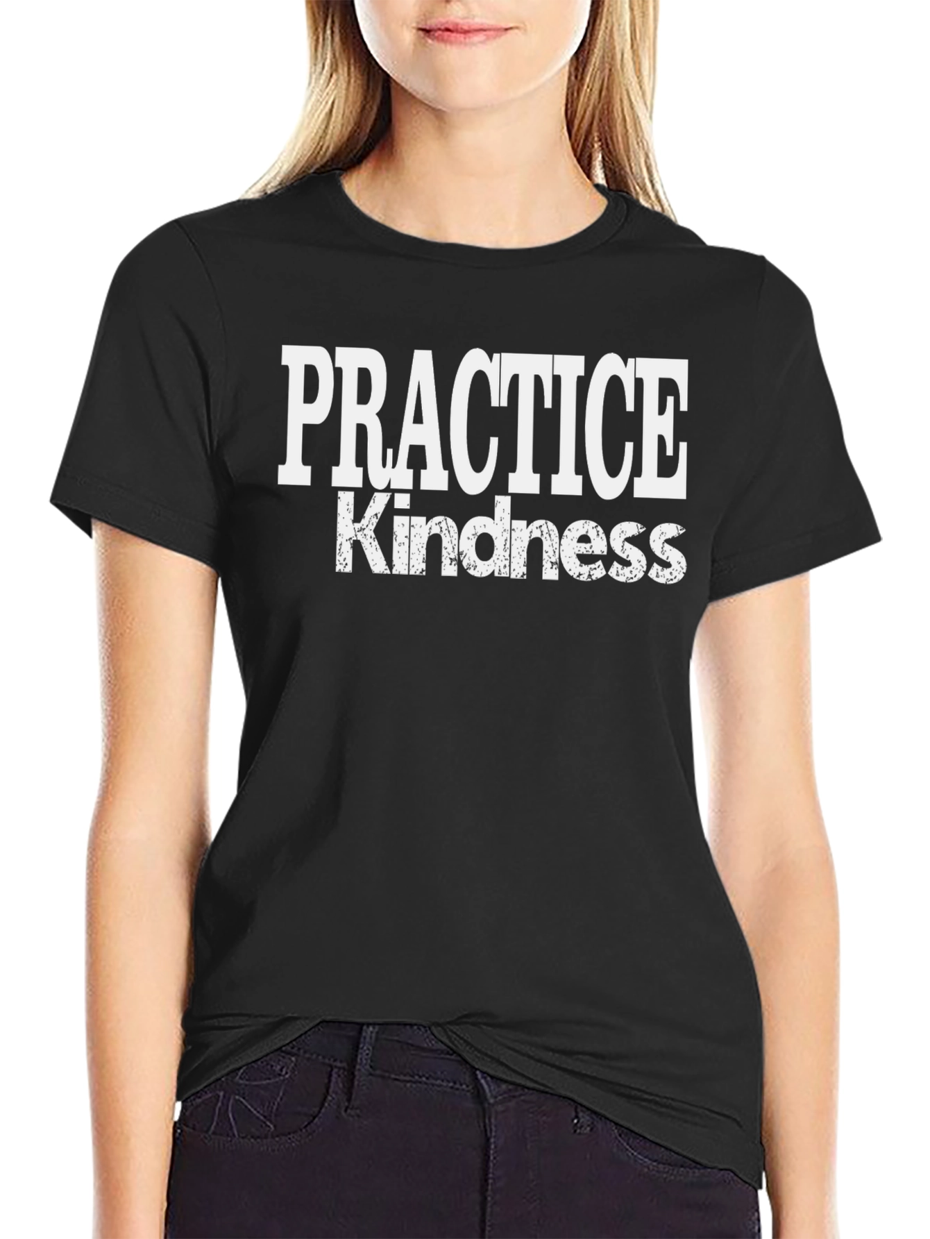 Practice Kindness Graphic Tee - Black