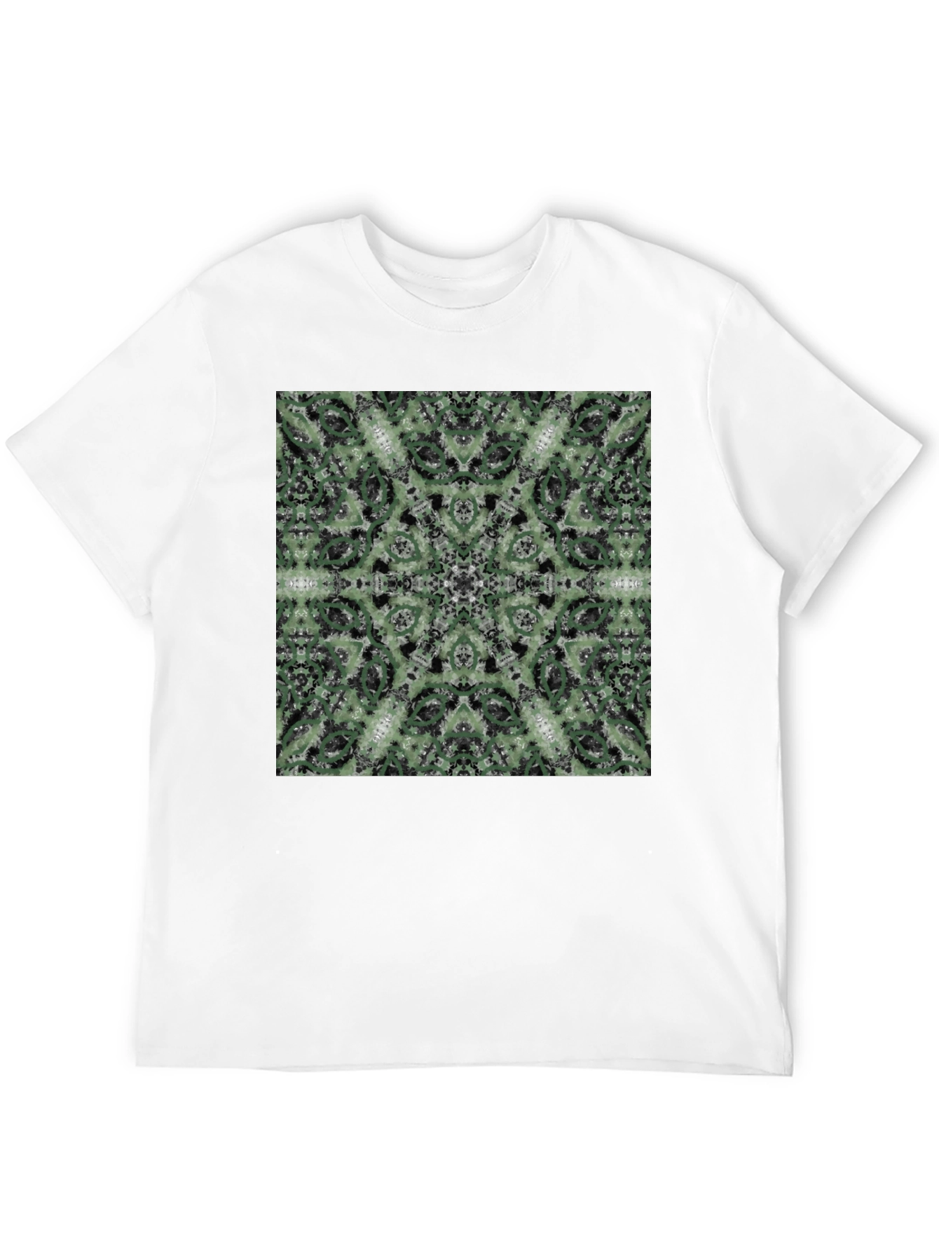 Kaleidoscope Pattern T-Shirt - Black