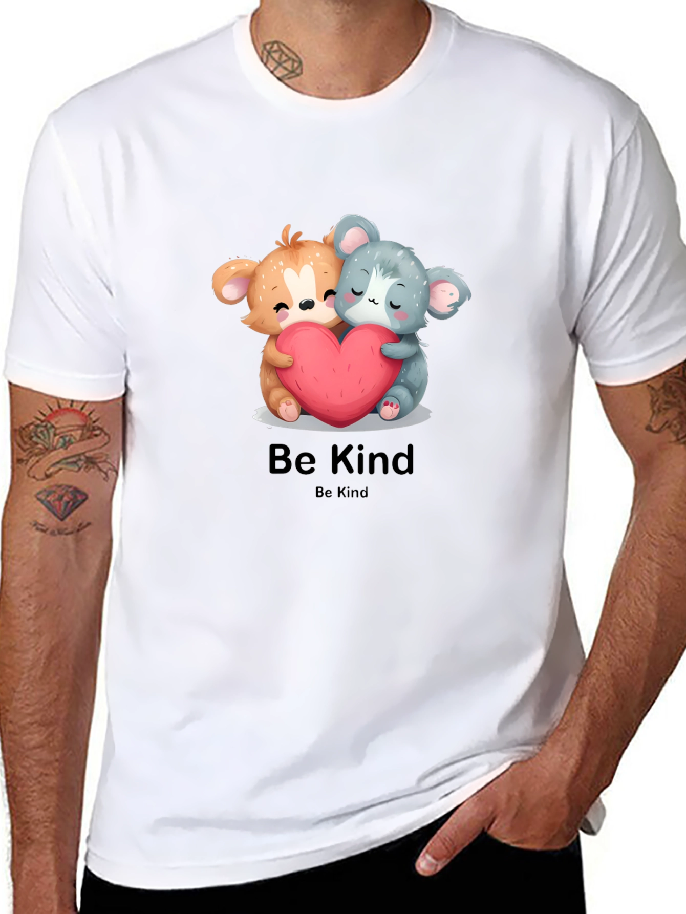 Be Kind Graphic Tee - Cute Koala Bears