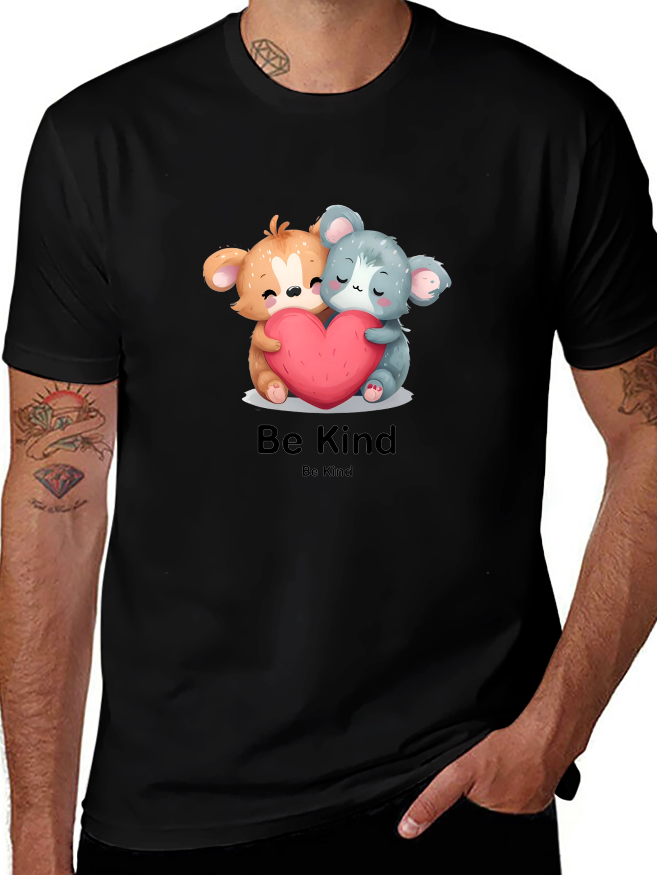 Be Kind Graphic Tee - Cute Koala Bears