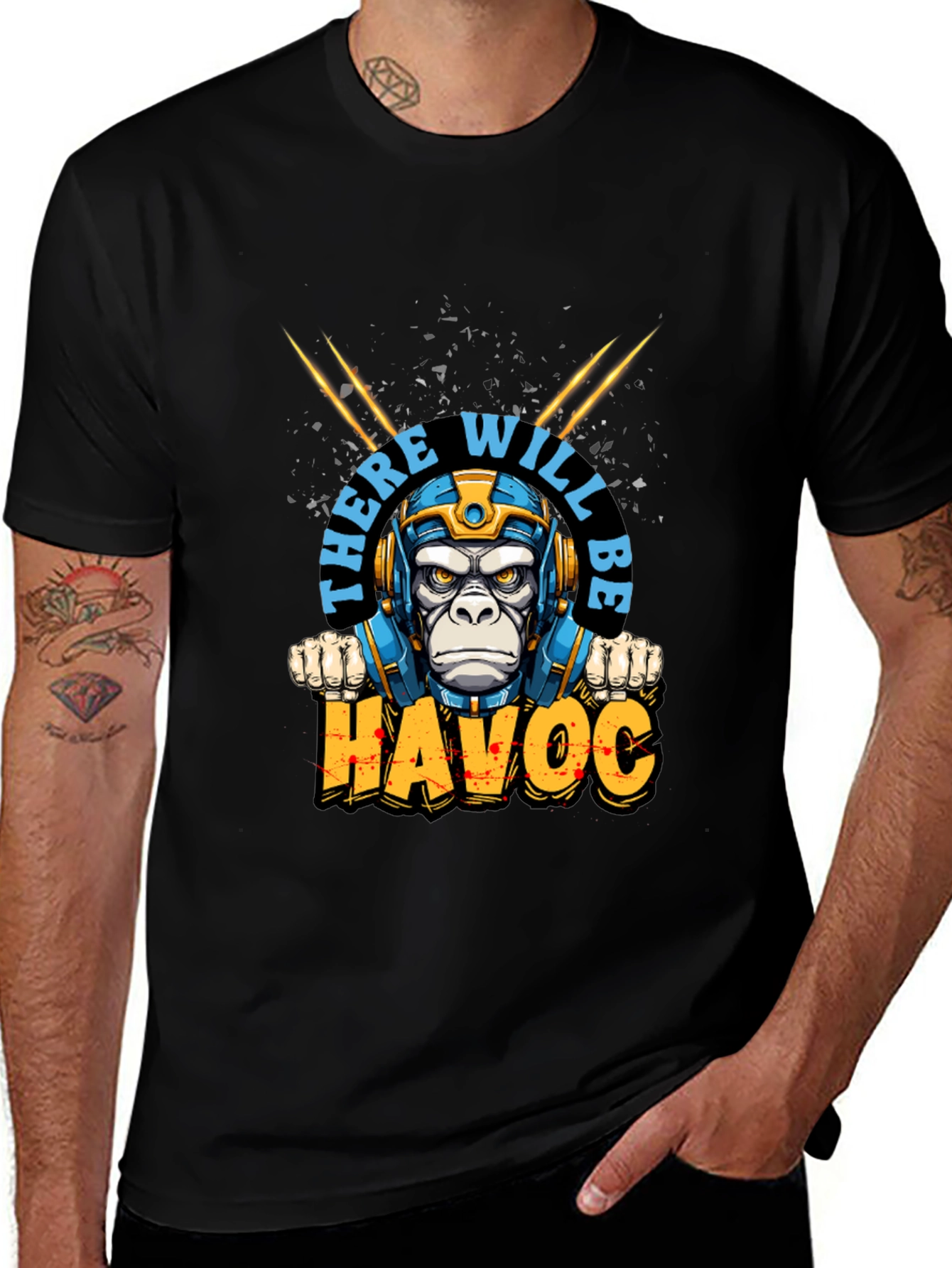There Will Be Havoc Monkey Graphic Tee
