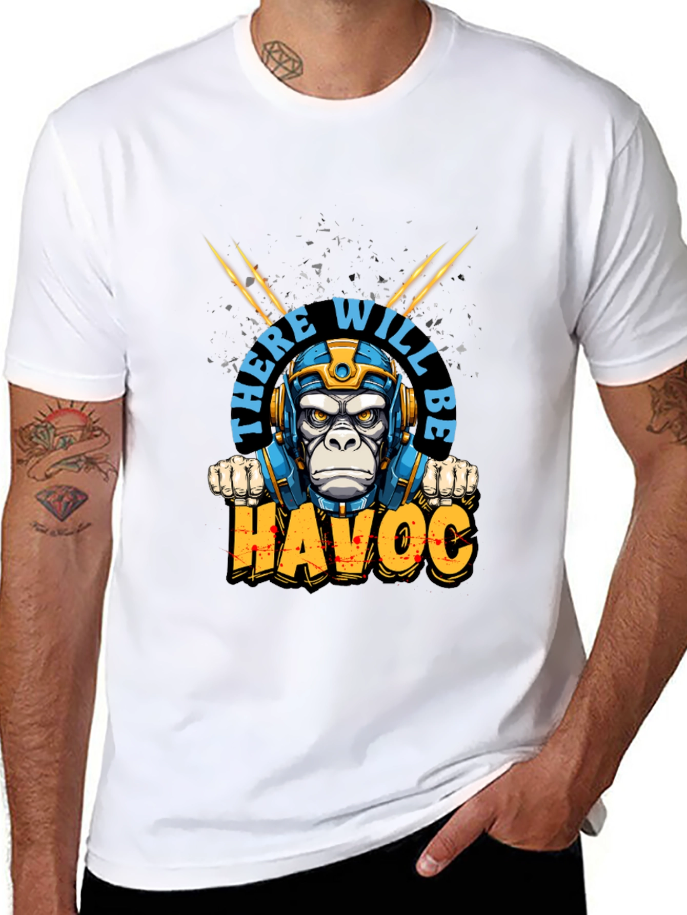 There Will Be Havoc Monkey Graphic Tee