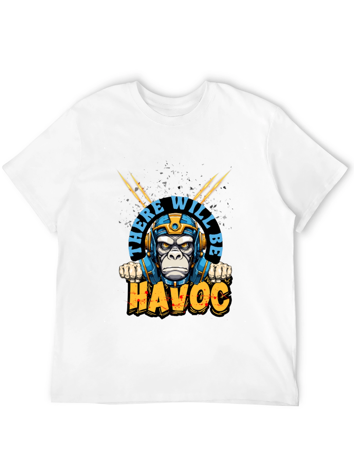 There Will Be Havoc Monkey Graphic Tee