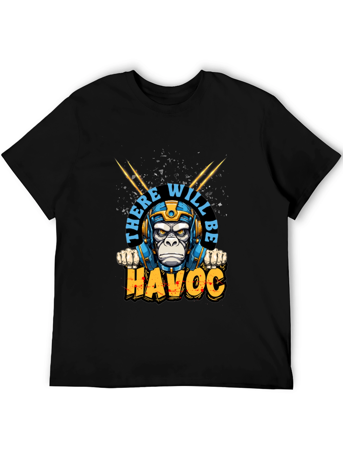 There Will Be Havoc Monkey Graphic Tee