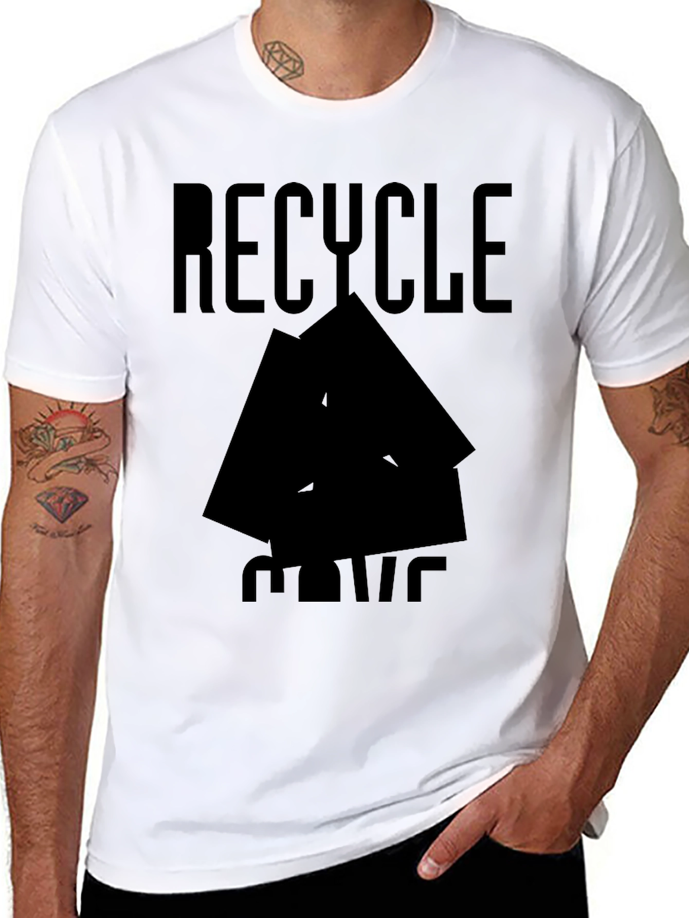 Recycle Graphic T-Shirt - Eco-Friendly Design