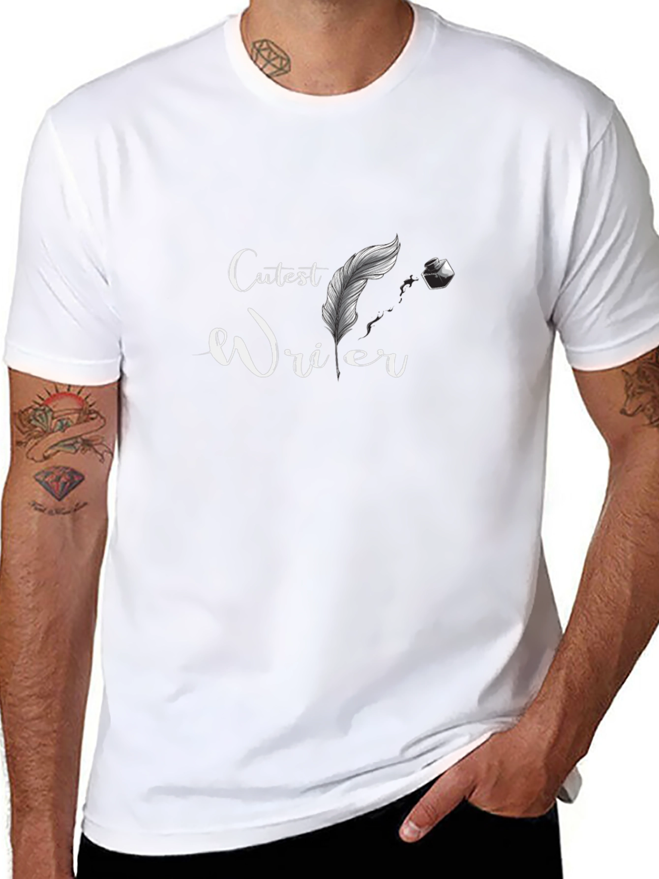 Cutest Writer Graphic T-Shirt