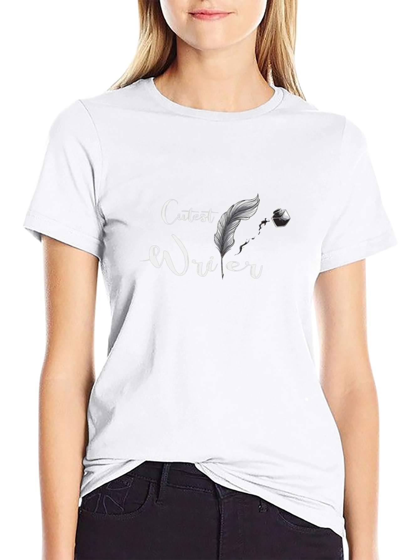 Cutest Writer Graphic T-Shirt