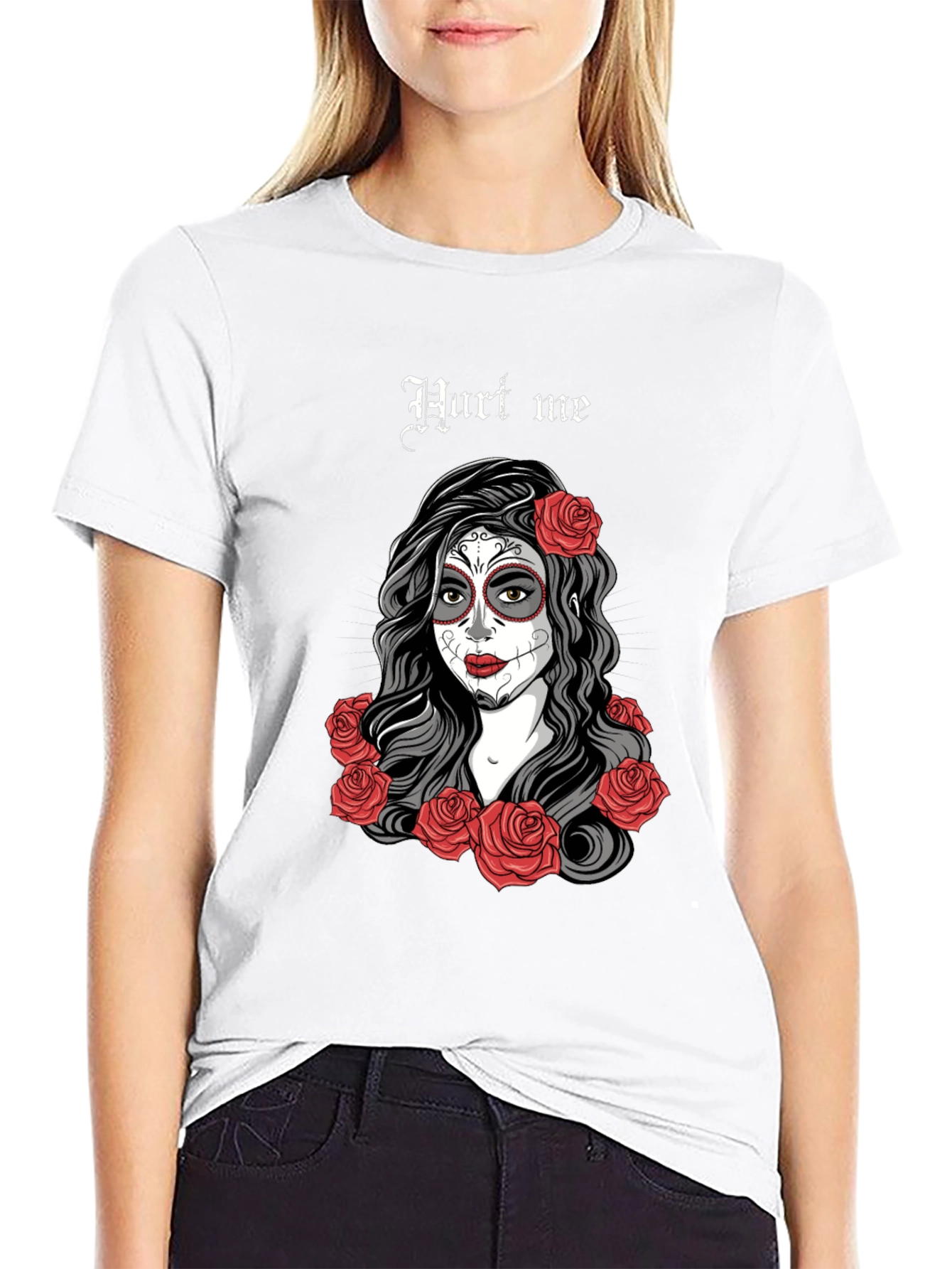 Day of the Dead T-Shirt - Sugar Skull Woman