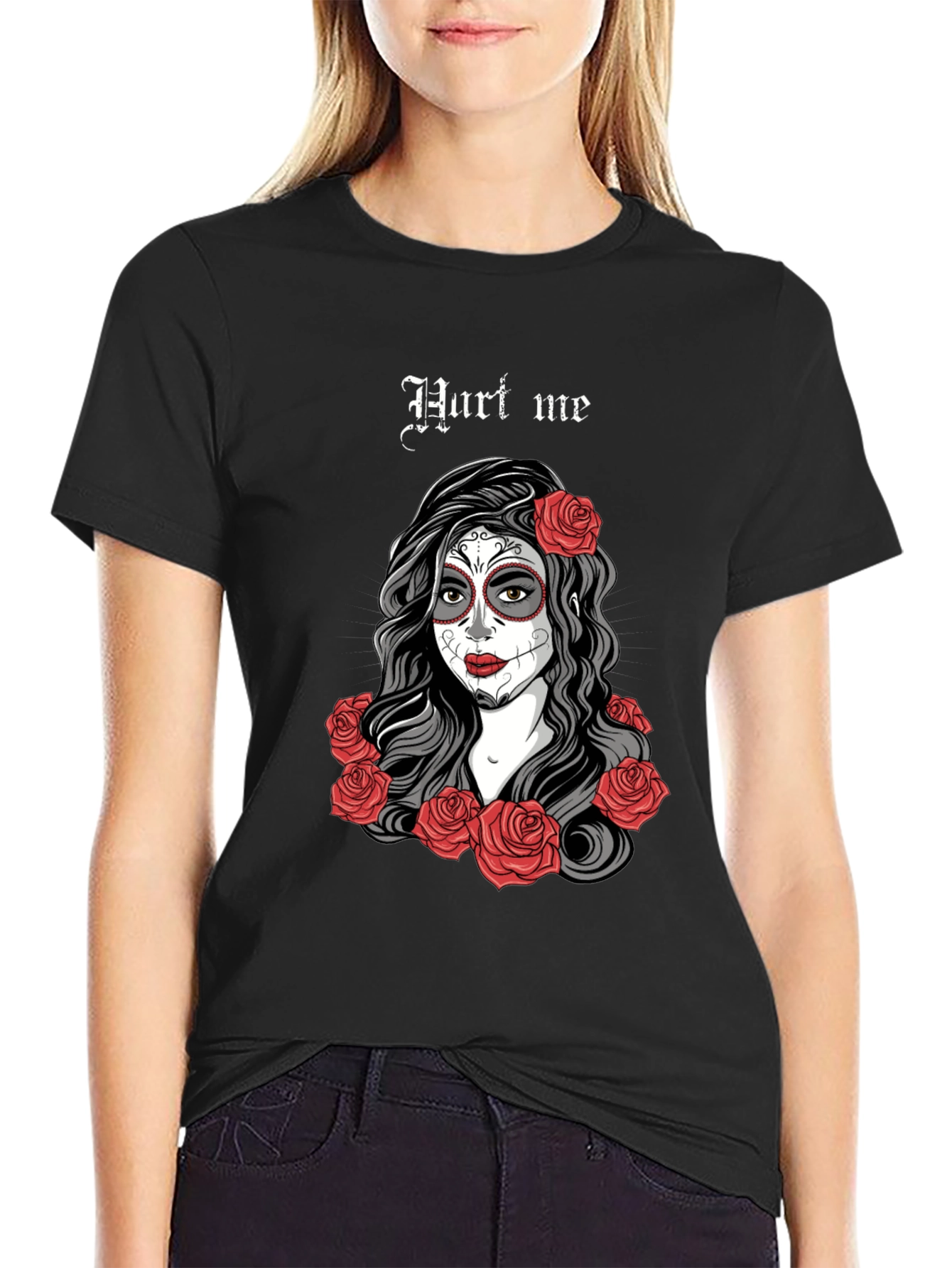 Day of the Dead T-Shirt - Sugar Skull Woman