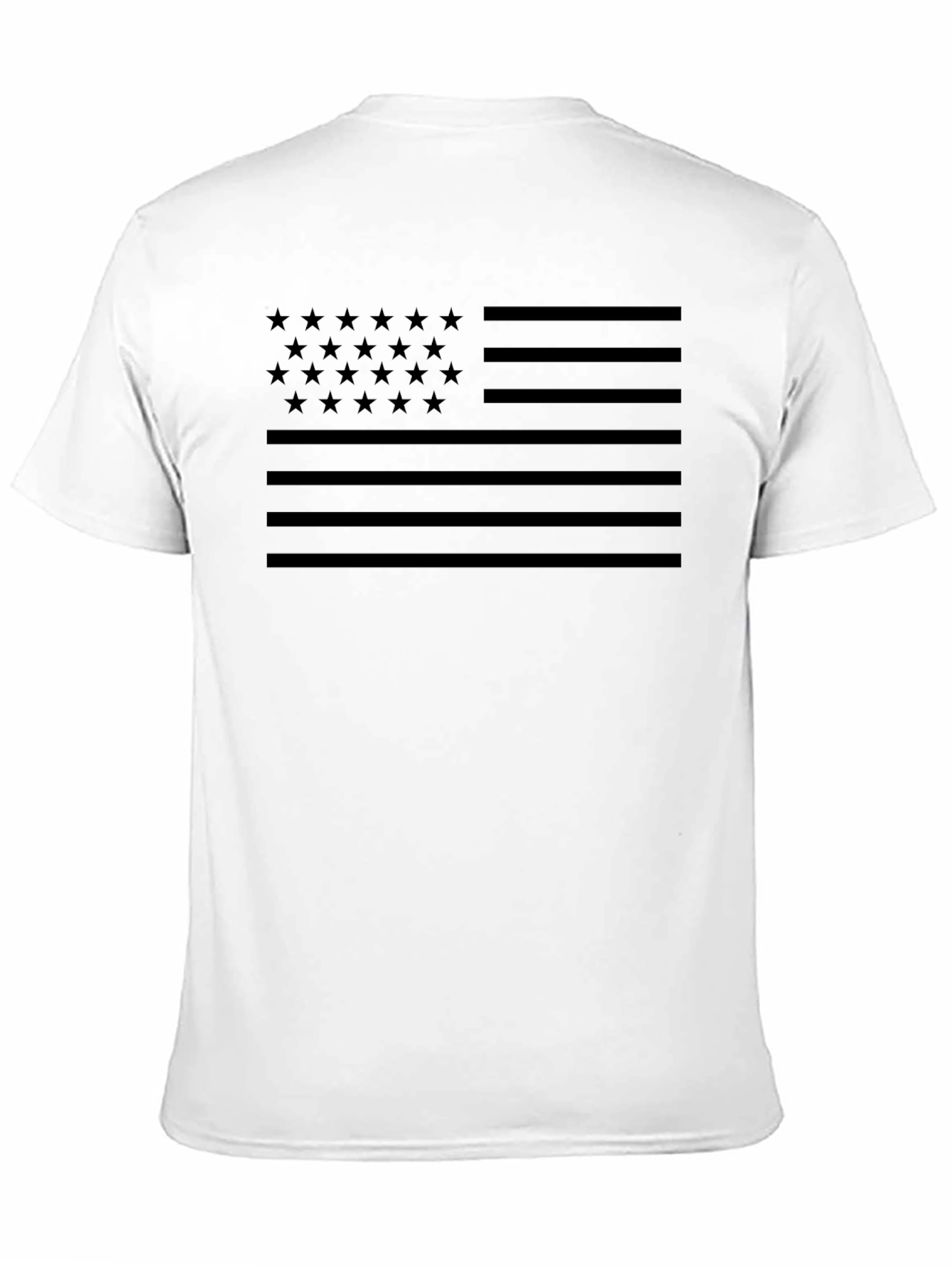 American Flag Blackout T-Shirt - Patriotic Stealth