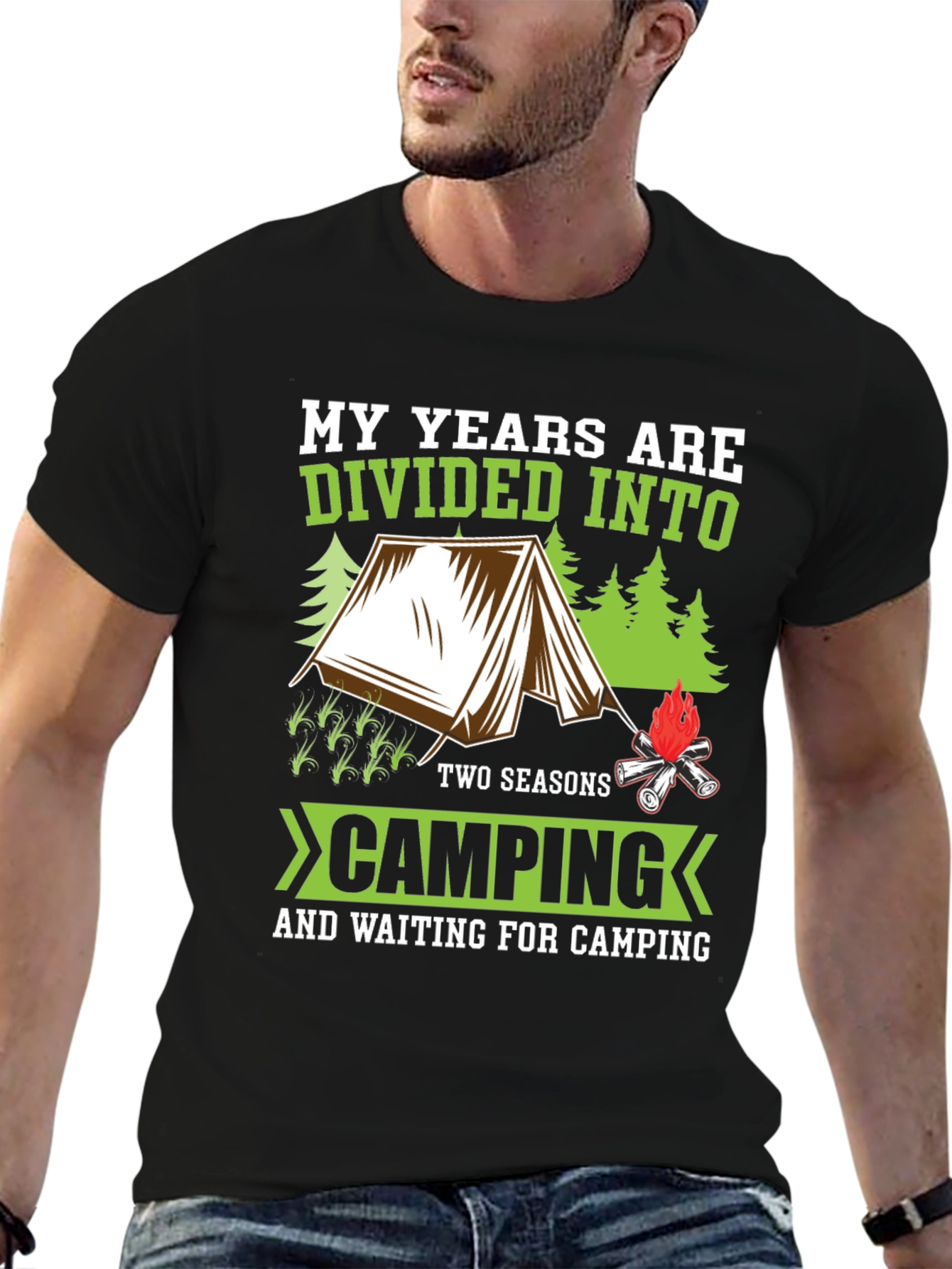 Camping Seasons T-Shirt - My Years are Divided