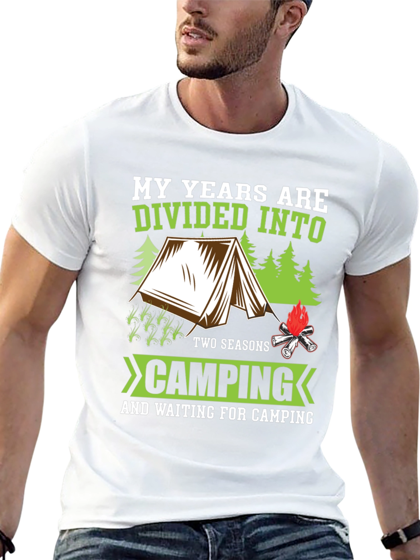 Camping Seasons T-Shirt - My Years are Divided