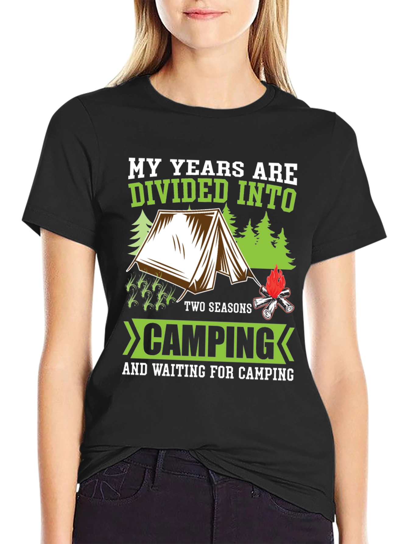 Camping Seasons T-Shirt - My Years are Divided