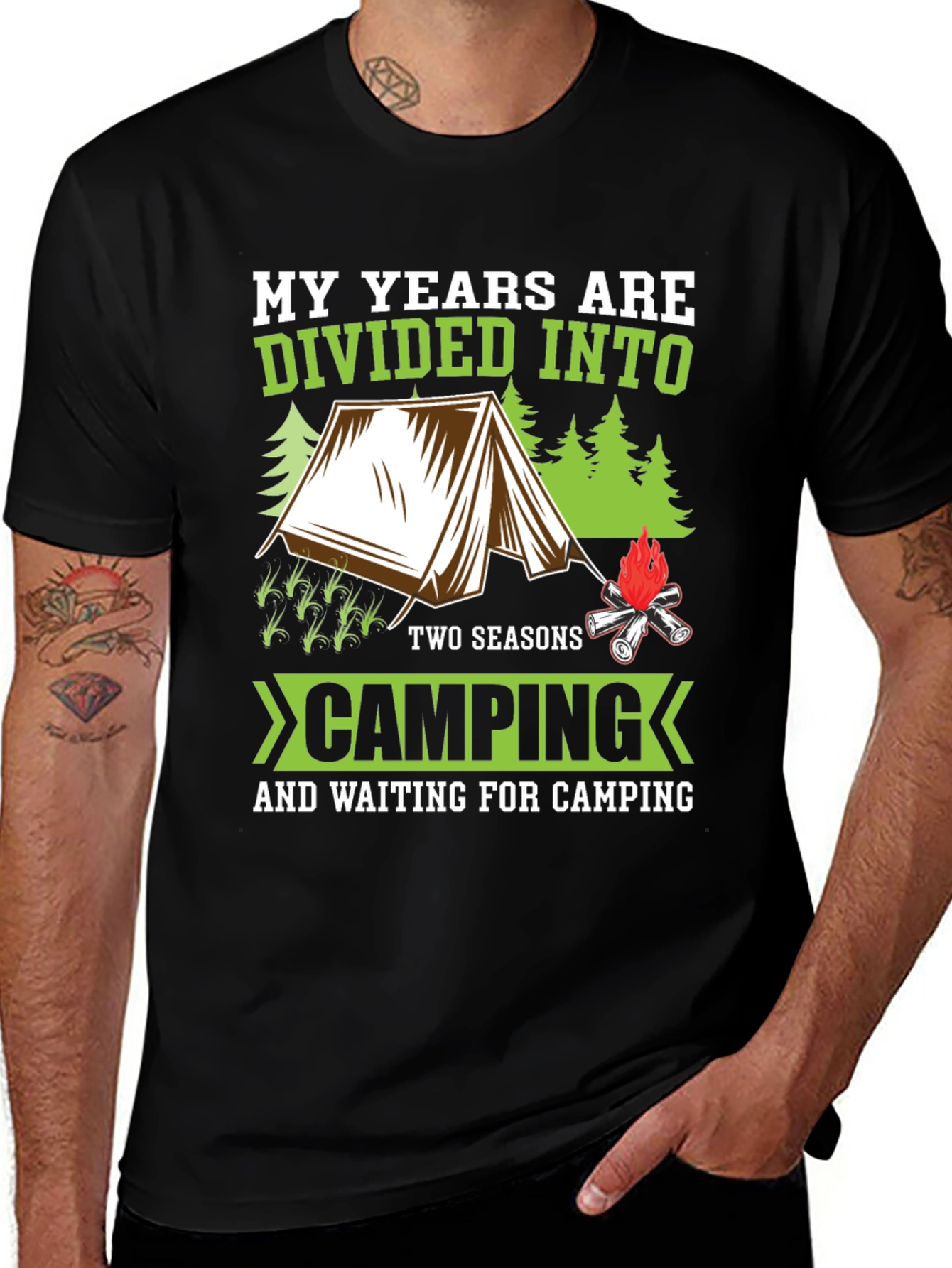 Camping Seasons T-Shirt - My Years are Divided