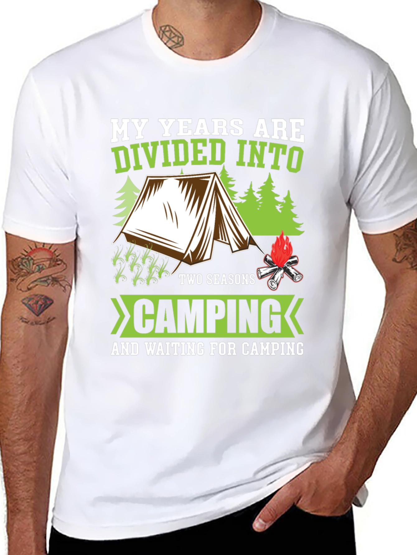 Camping Seasons T-Shirt - My Years are Divided