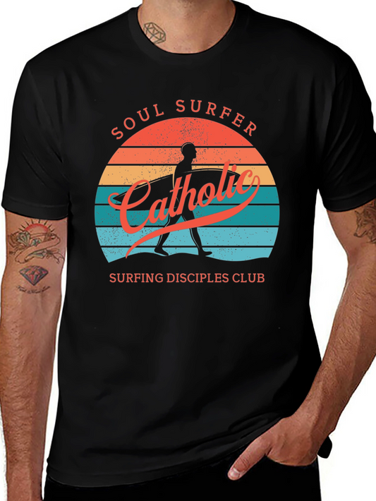 Soul Surfer Catholic T-Shirt - Surf Disciples Club Graphic Tee