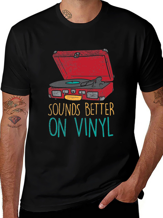 Sounds Better On Vinyl T-Shirt - Retro Record Player