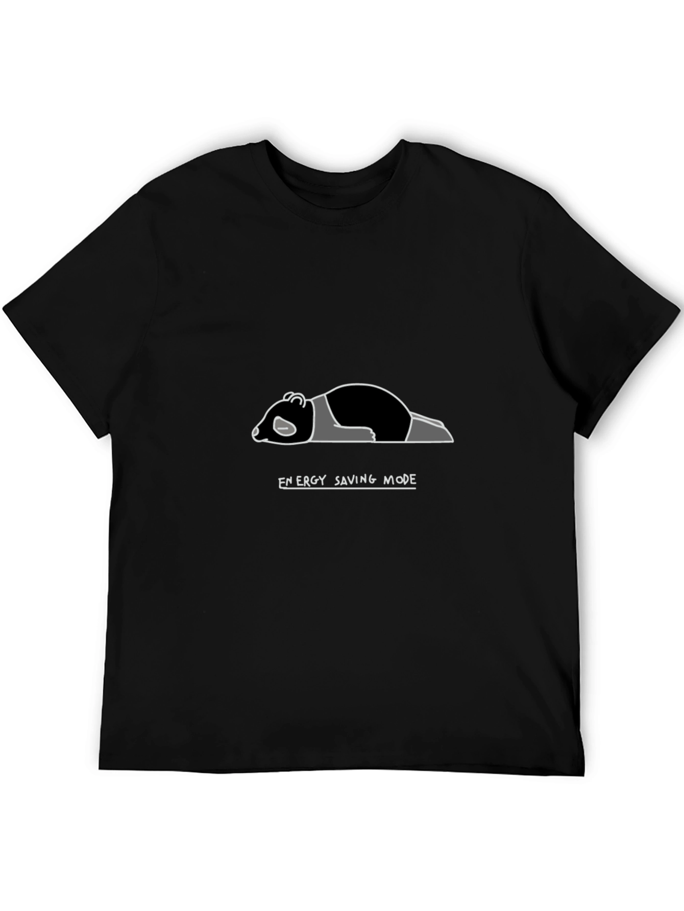 Energy Saving Mode Panda T-Shirt - Soft Cotton Tee