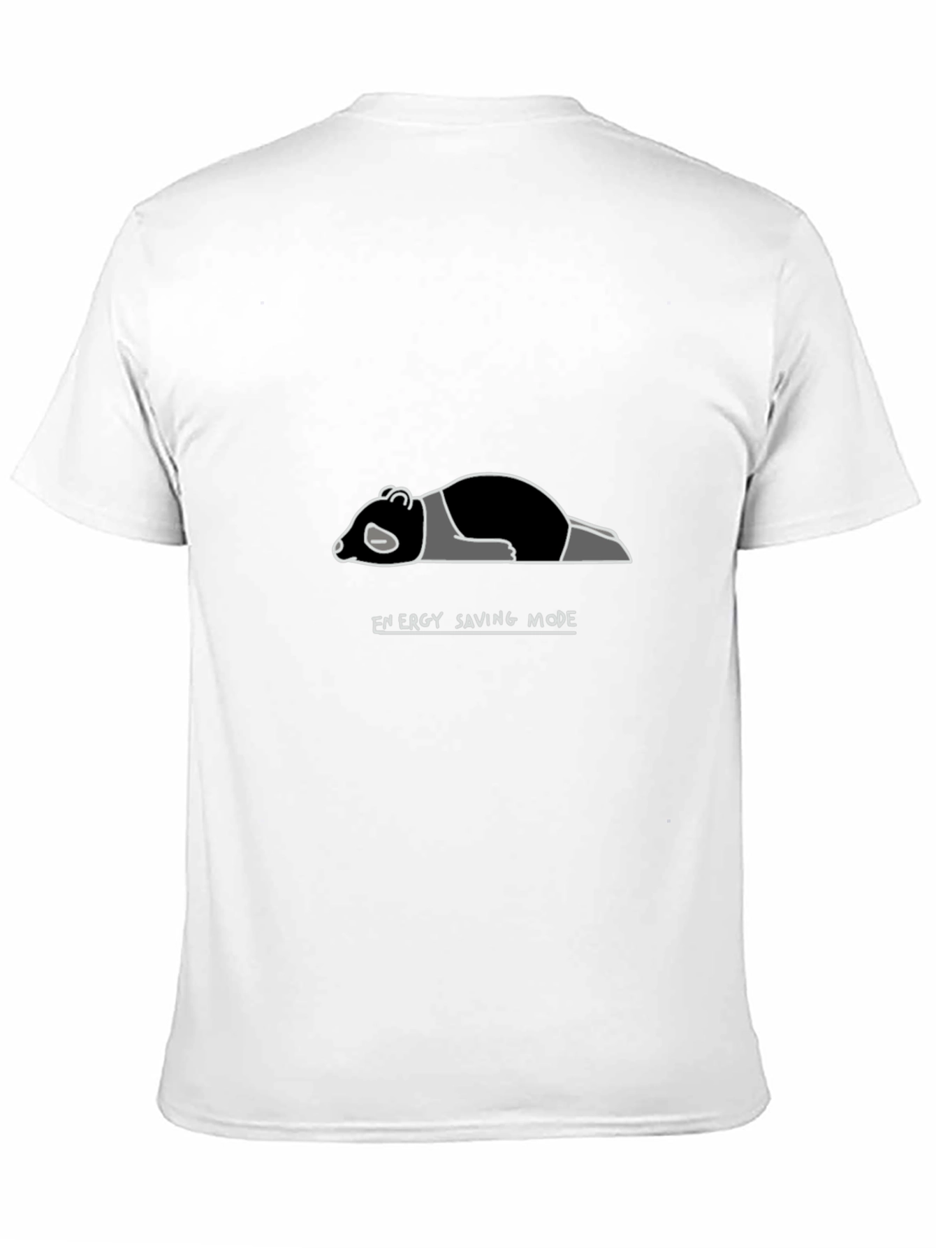 Energy Saving Mode Panda T-Shirt - Soft Cotton Tee