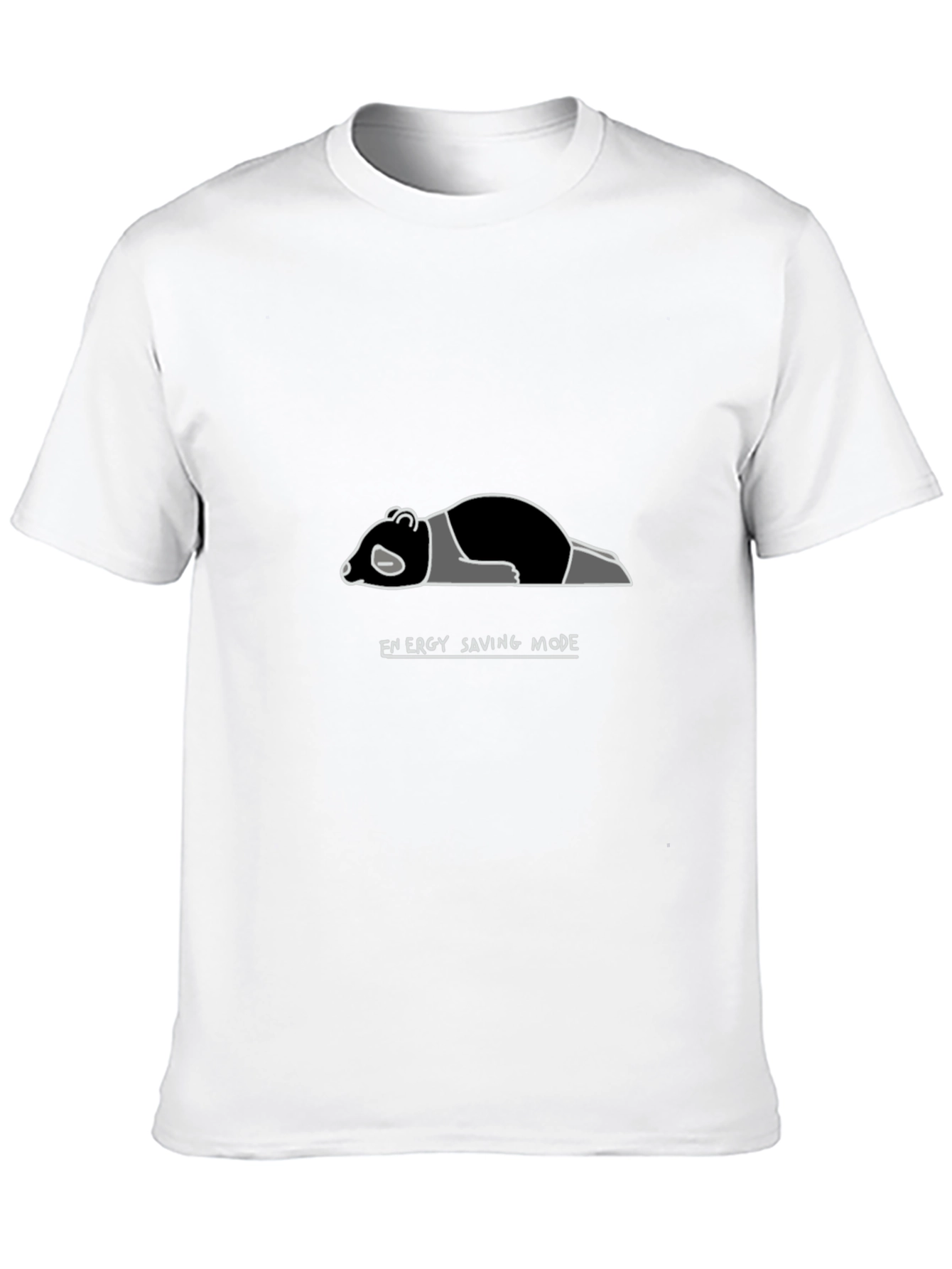 Energy Saving Mode Panda T-Shirt - Soft Cotton Tee