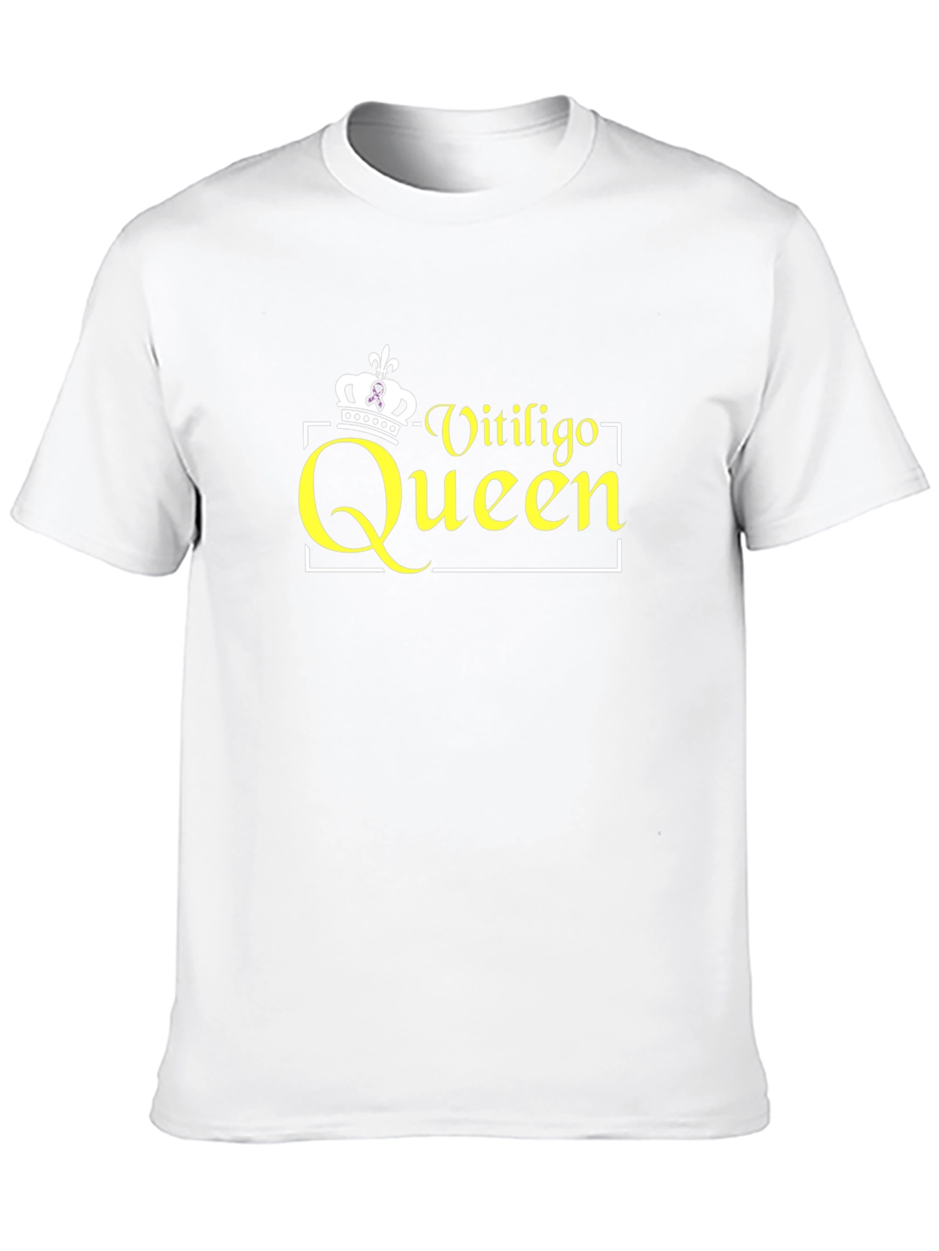 Vitiligo Queen Black T-Shirt