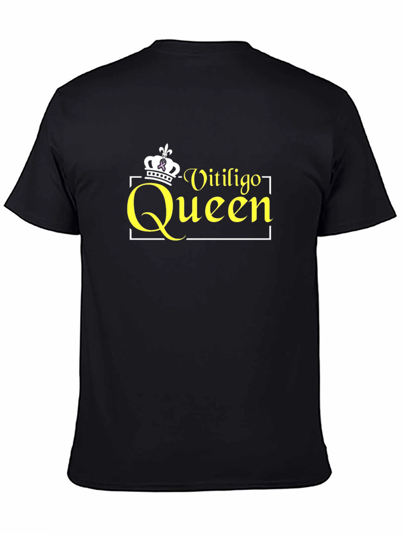 Vitiligo Queen Black T-Shirt