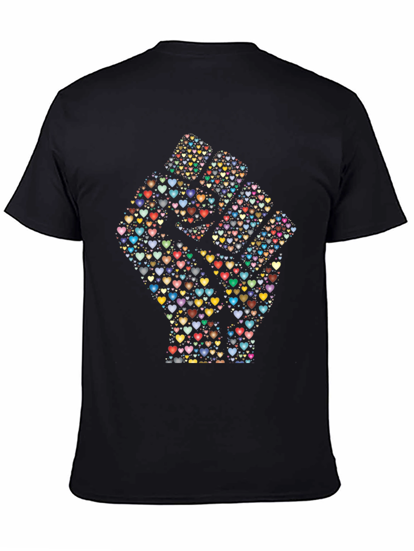 Heart Fist Graphic Tee - Black