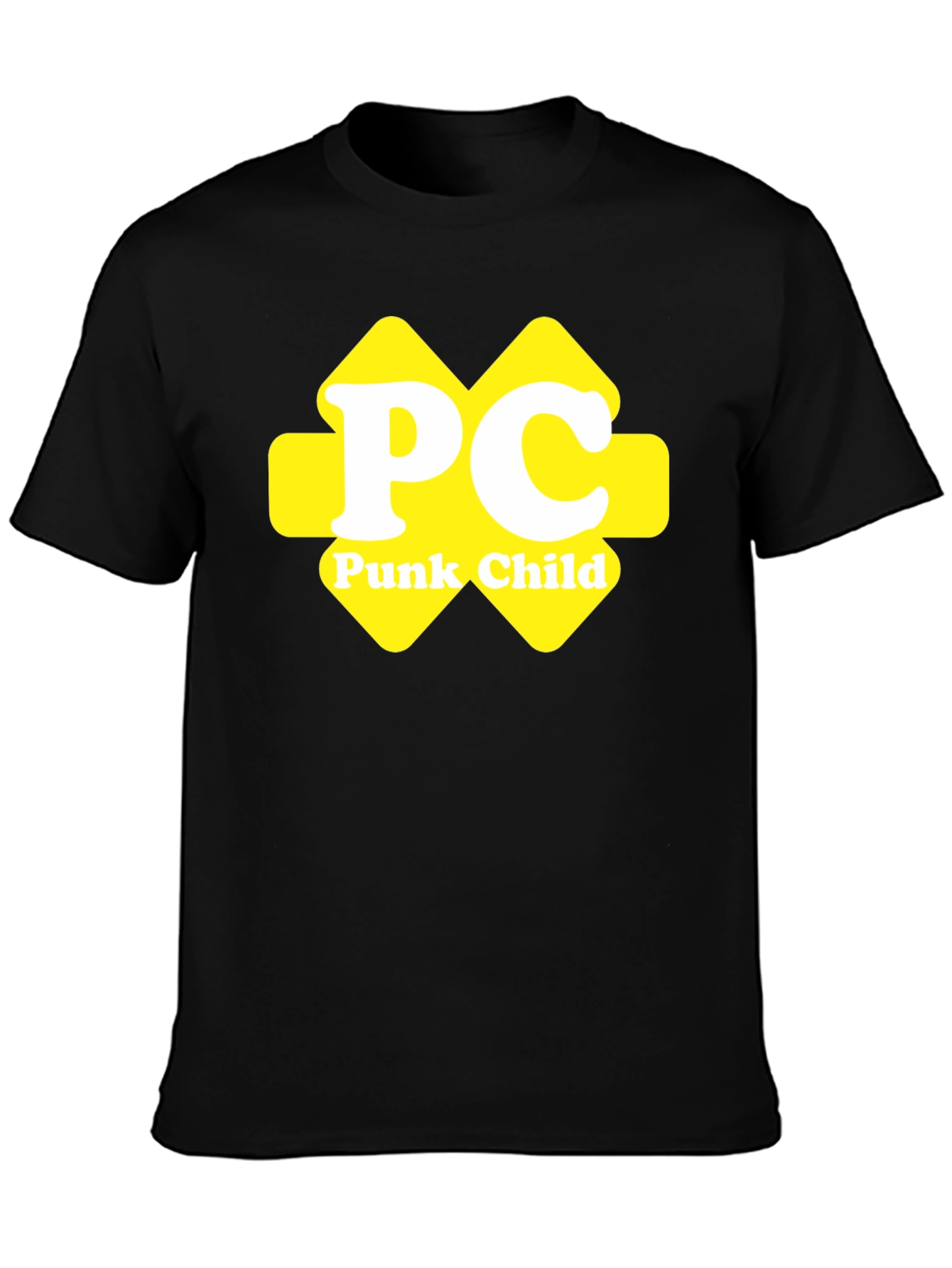 PC Punk Child Graphic Black T-Shirt