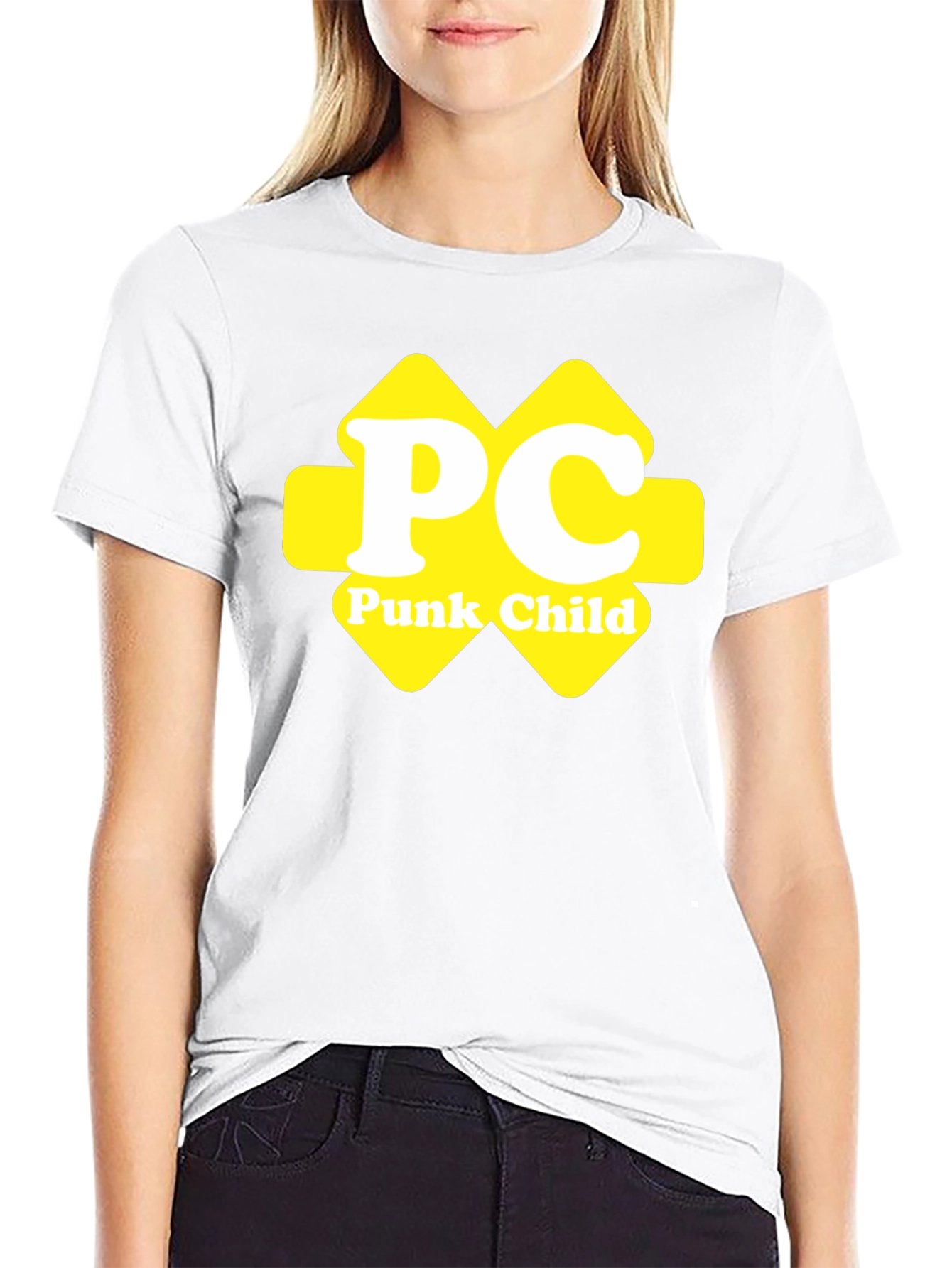 PC Punk Child Graphic Black T-Shirt