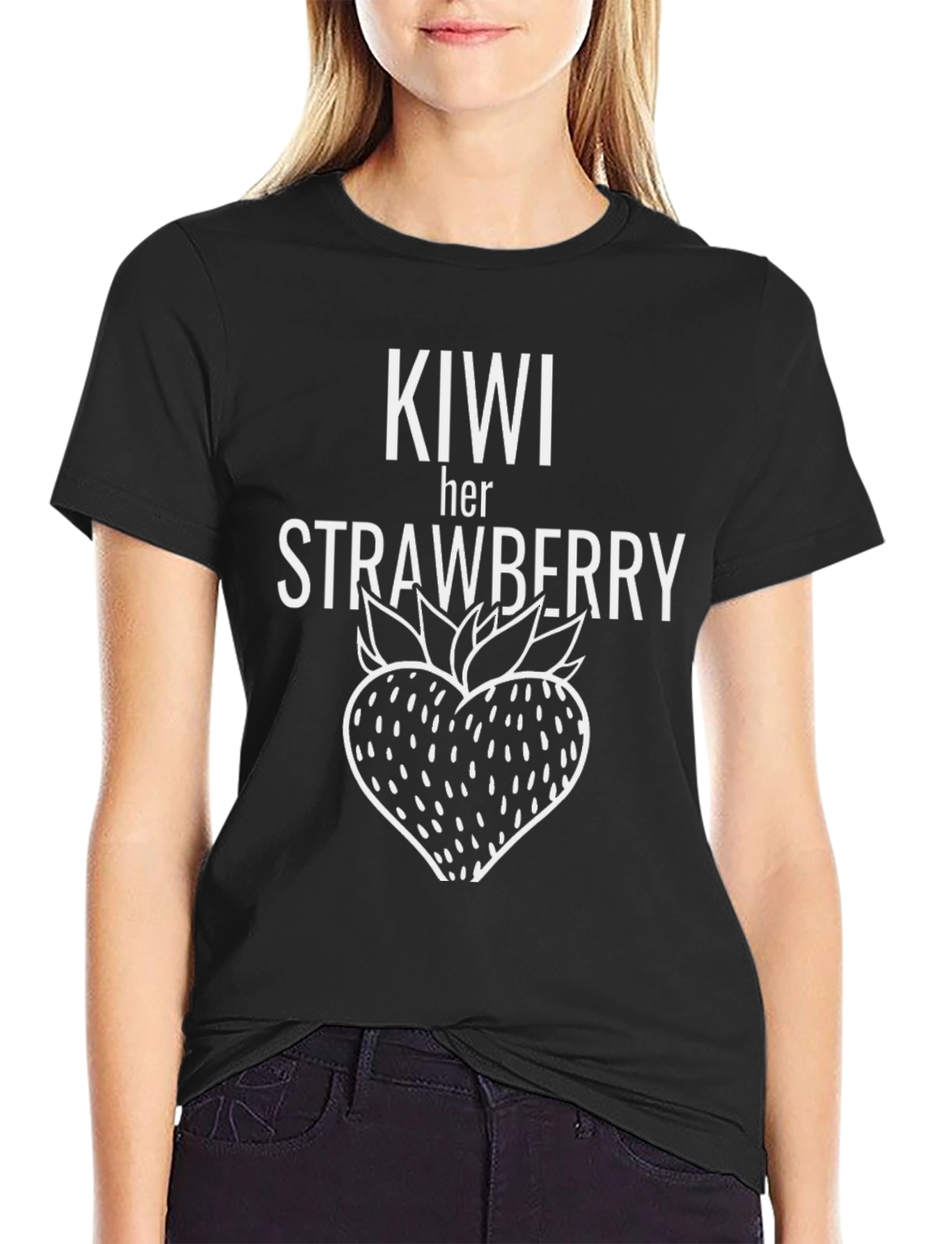 Kiwi Her Strawberry Graphic T-Shirt