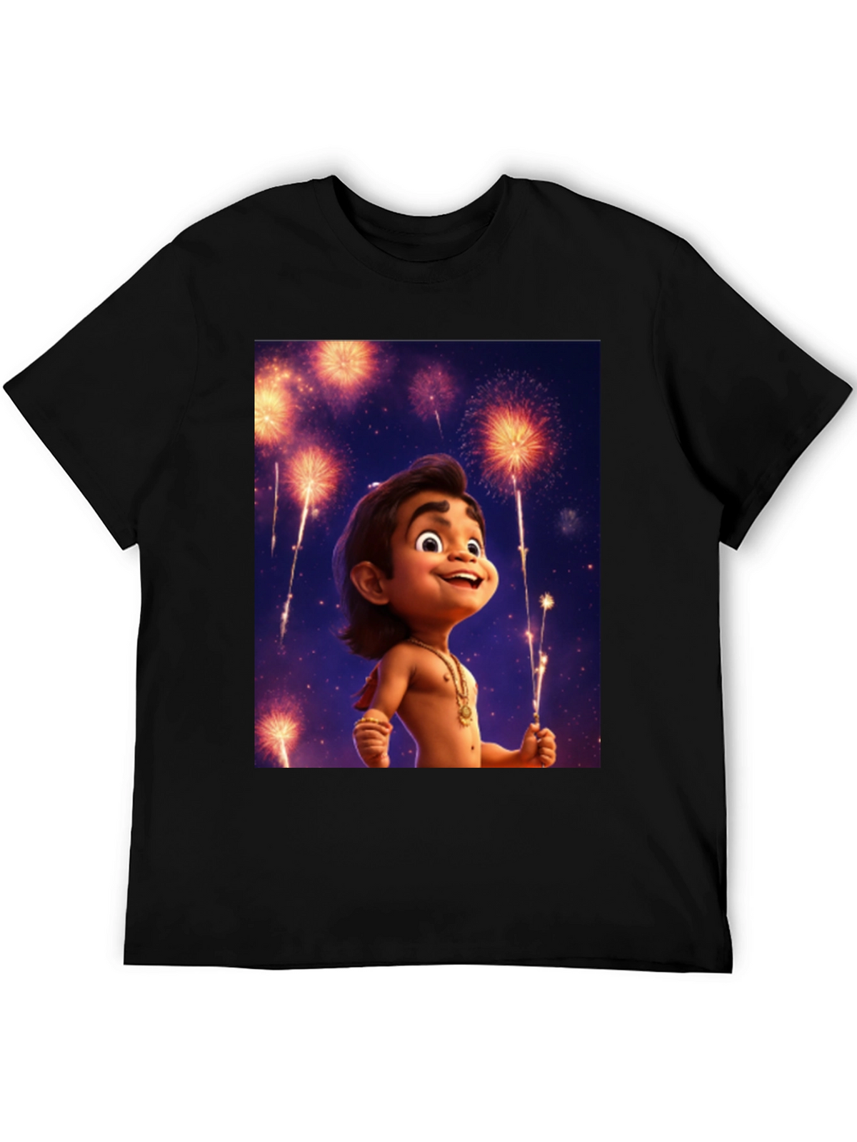 Maui Fireworks Cartoon T-Shirt