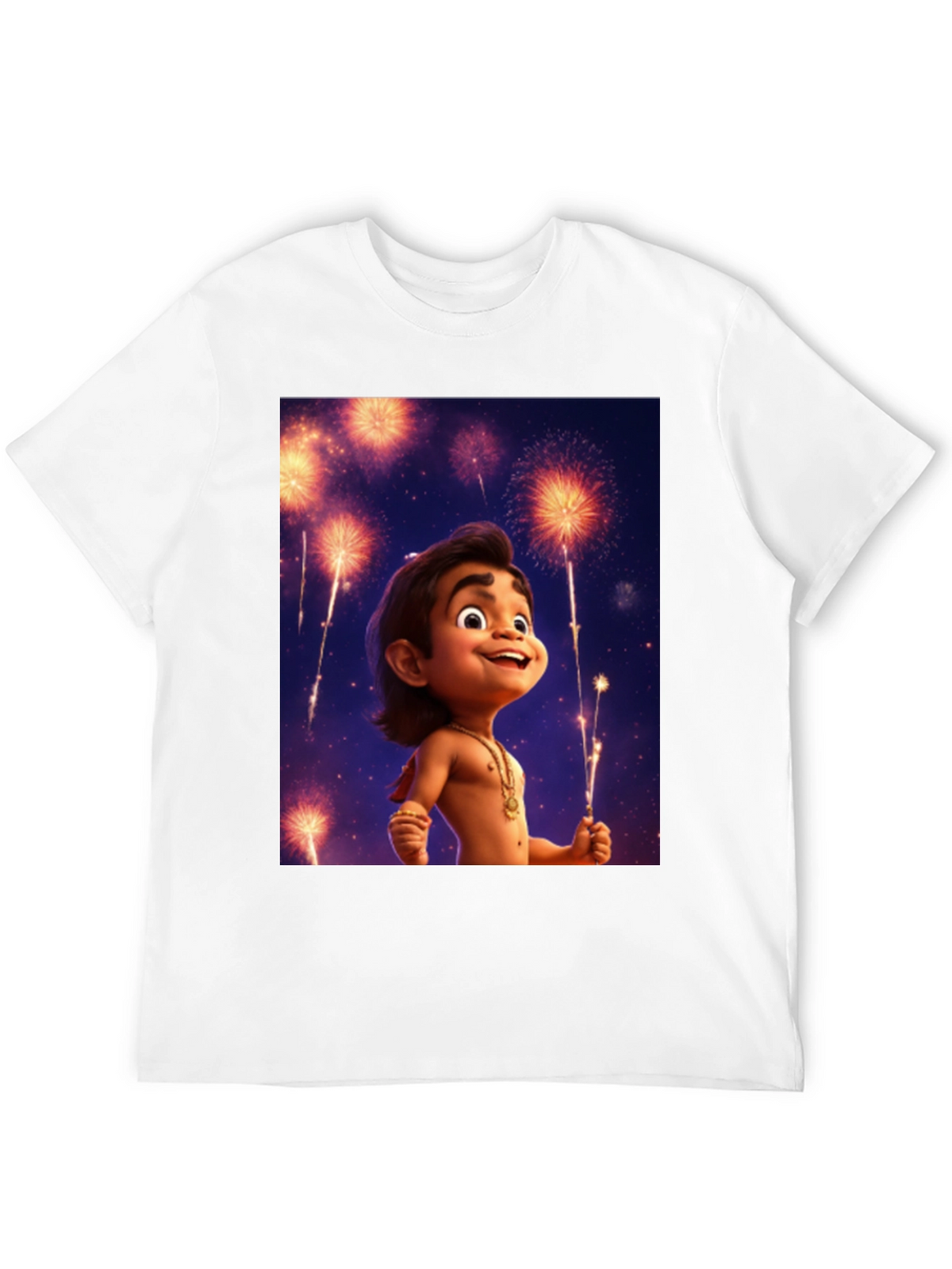 Maui Fireworks Cartoon T-Shirt