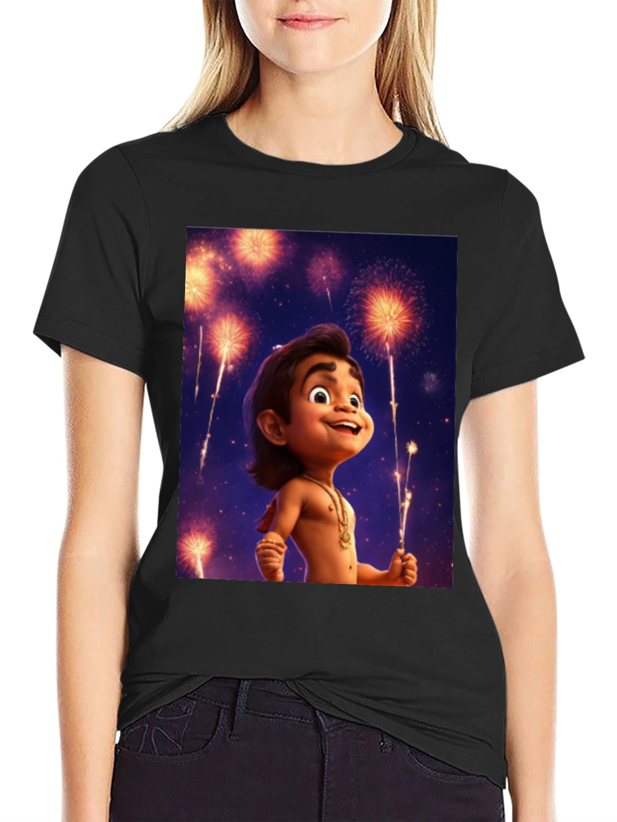 Maui Fireworks Cartoon T-Shirt