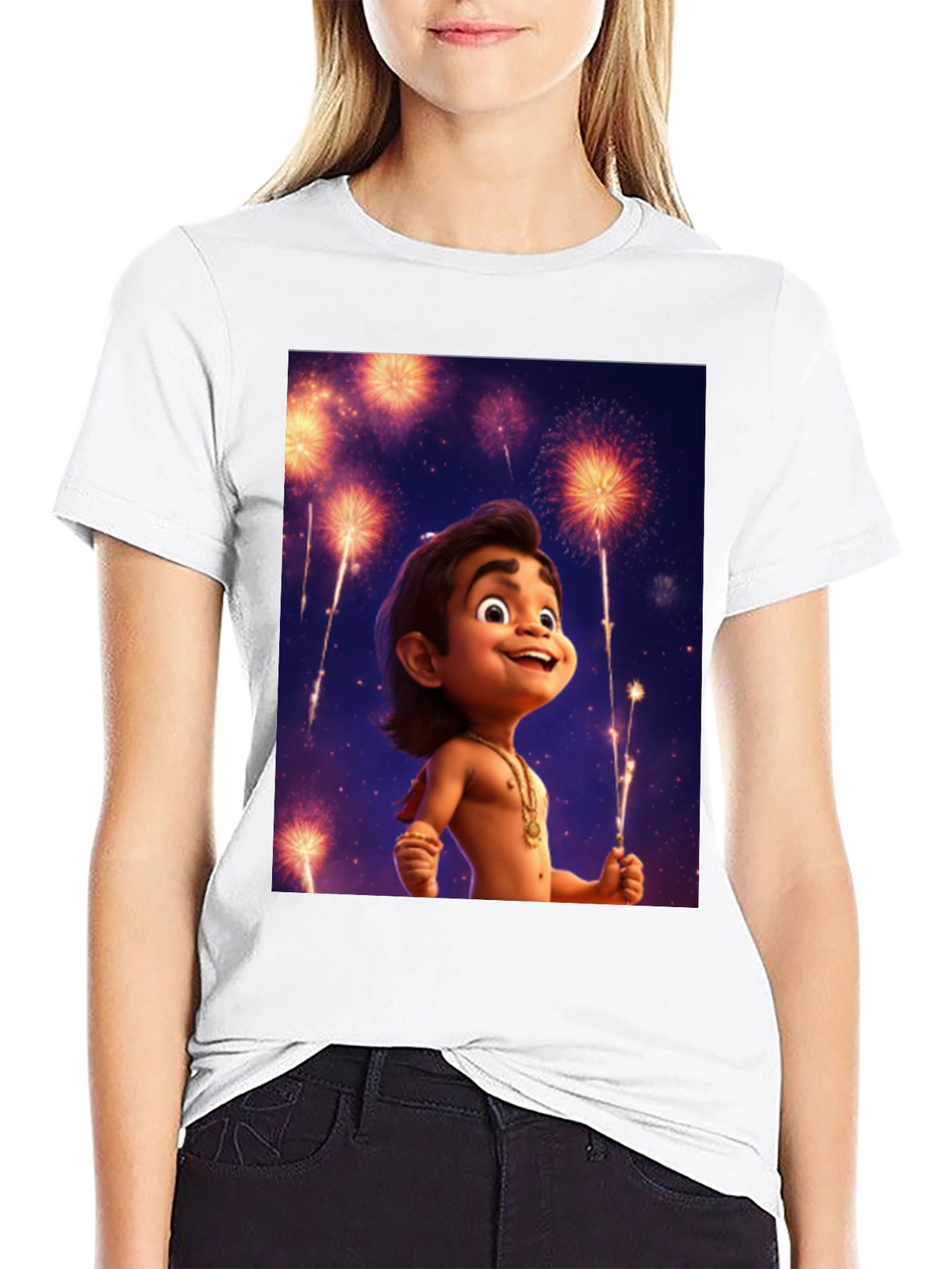 Maui Fireworks Cartoon T-Shirt