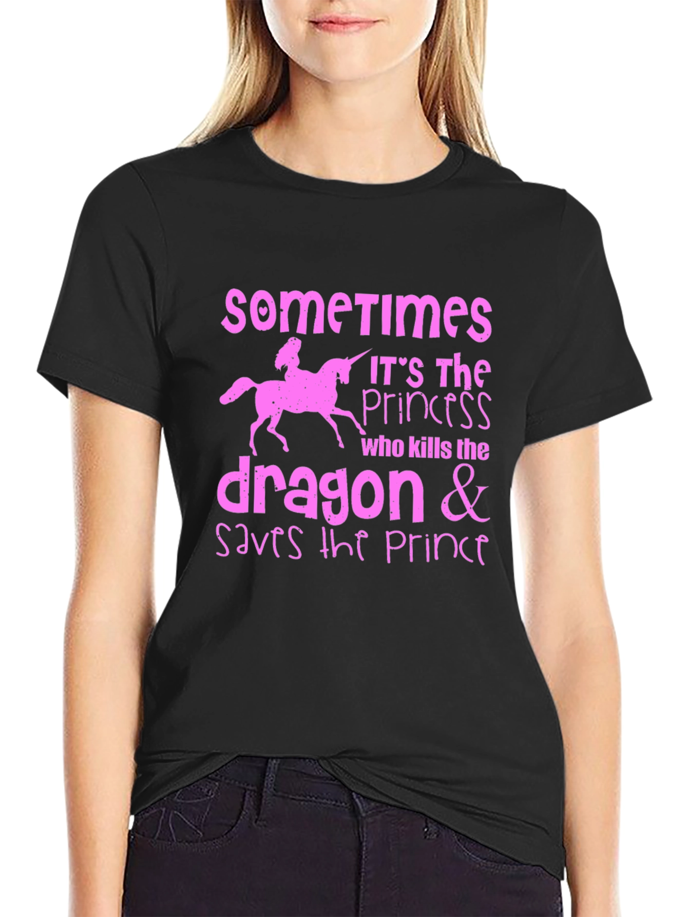 Princess Dragon Graphic T-Shirt