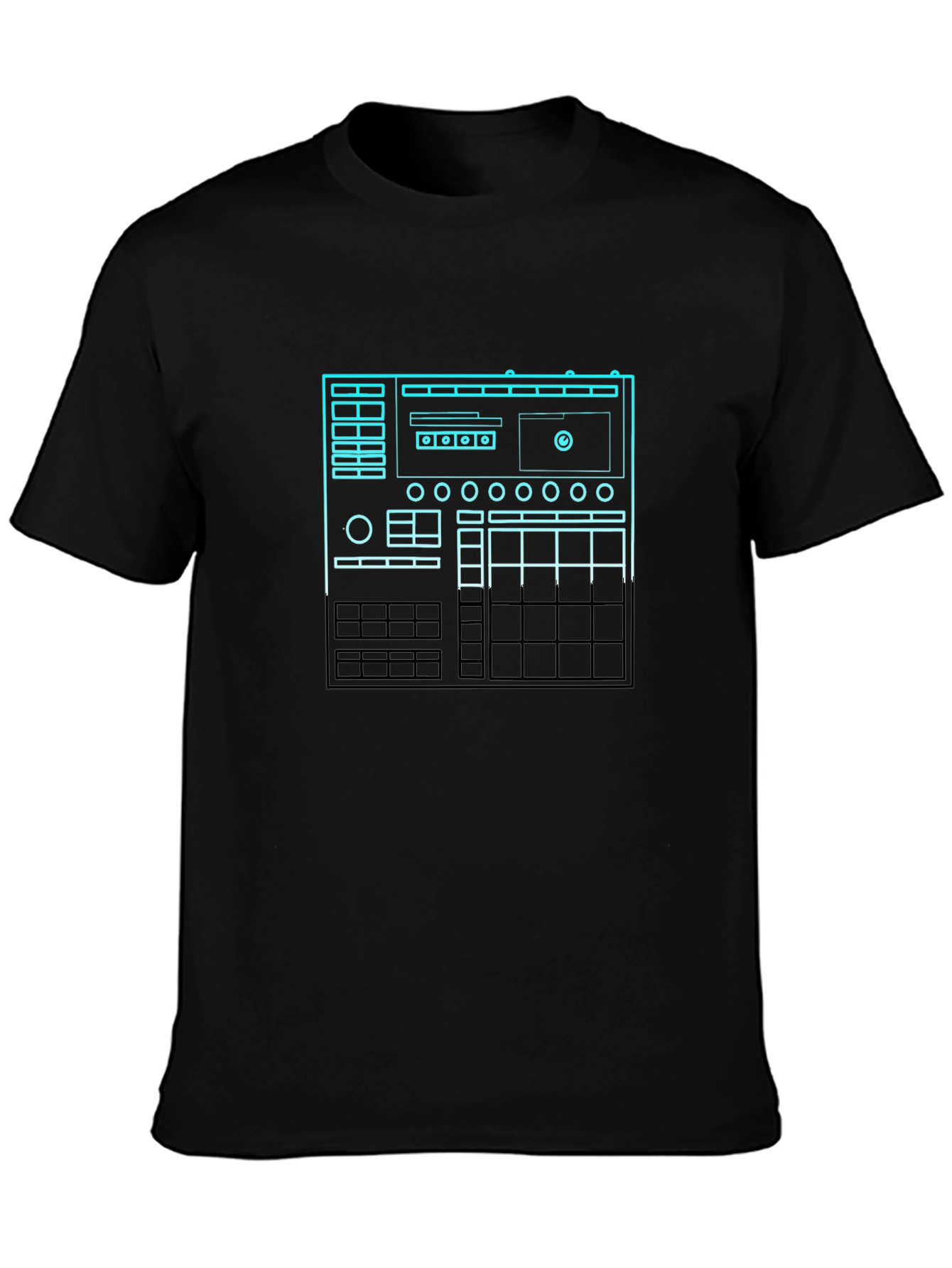 DJ Mixer Graphic Tee - Black Cotton T-Shirt