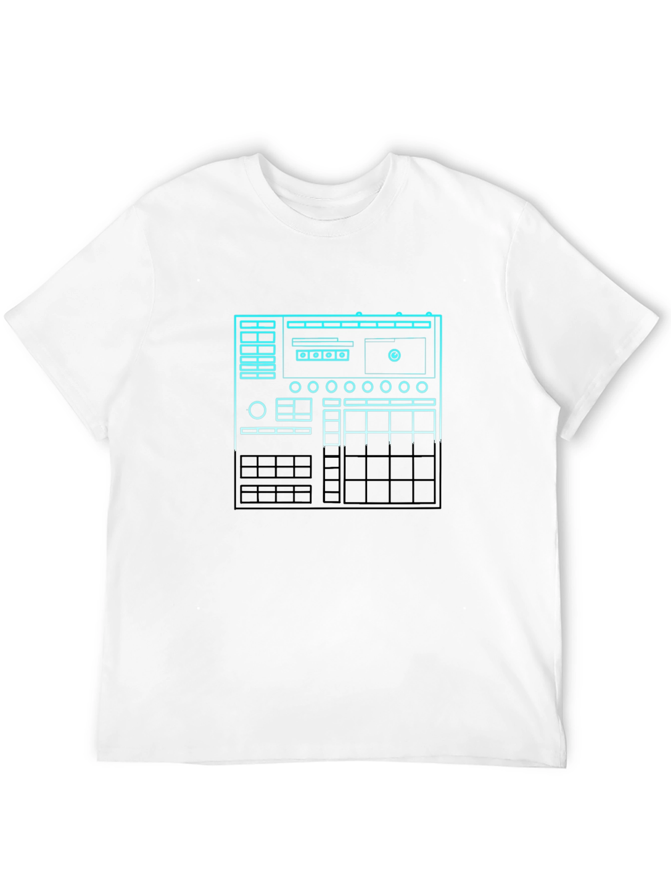 DJ Mixer Graphic Tee - Black Cotton T-Shirt